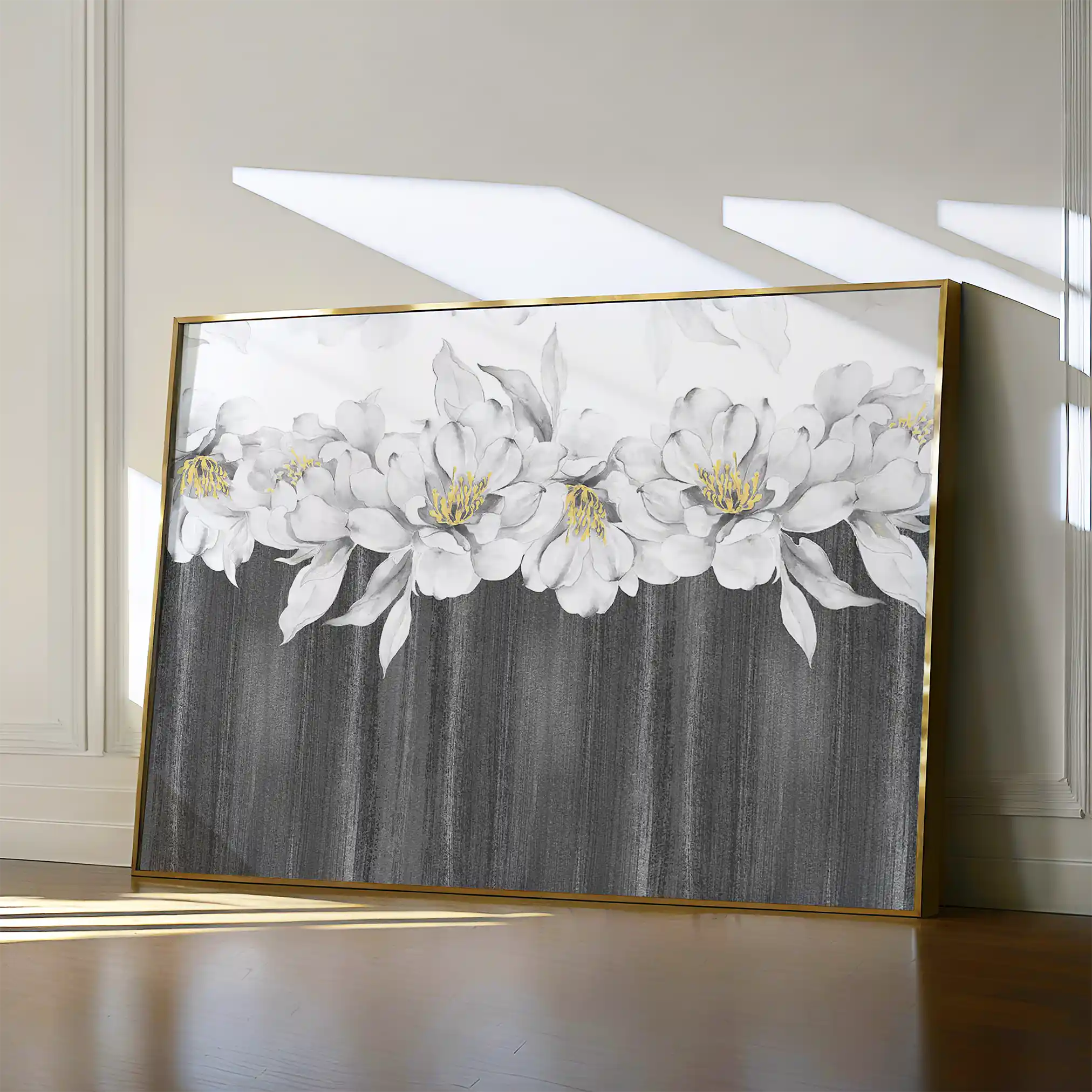 Floral Canvas Wall Art WAD013-F 90 x 60 cm / Stretched on hidden frame