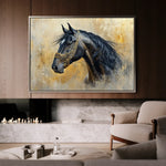 Horses 013 Canvas Art 90 x 60 cm / Stretched on hidden frame