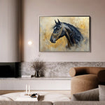 Horses 013 Canvas Art 90 x 60 cm / Stretched on hidden frame