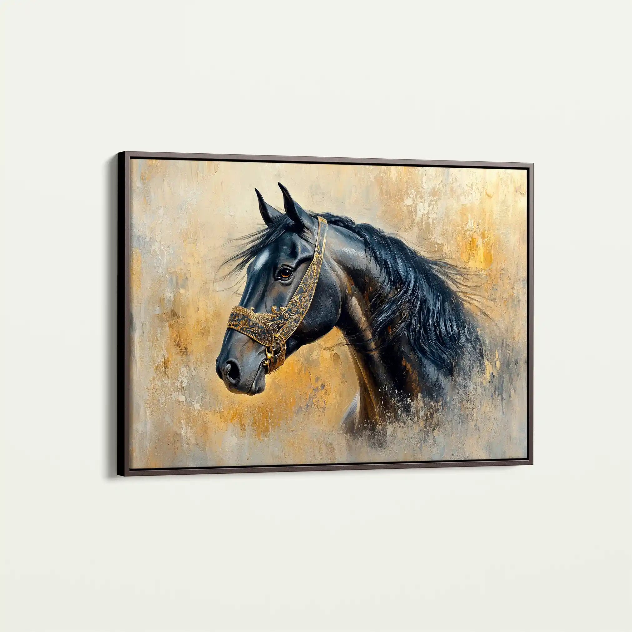 Horses 013 Canvas Art 90 x 60 cm / Stretched on hidden frame