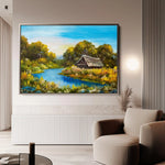 Landscape 013 Canvas Art 90 x 60 cm / Stretched on hidden frame