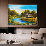 Landscape 013 Canvas Art 90 x 60 cm / Stretched on hidden frame