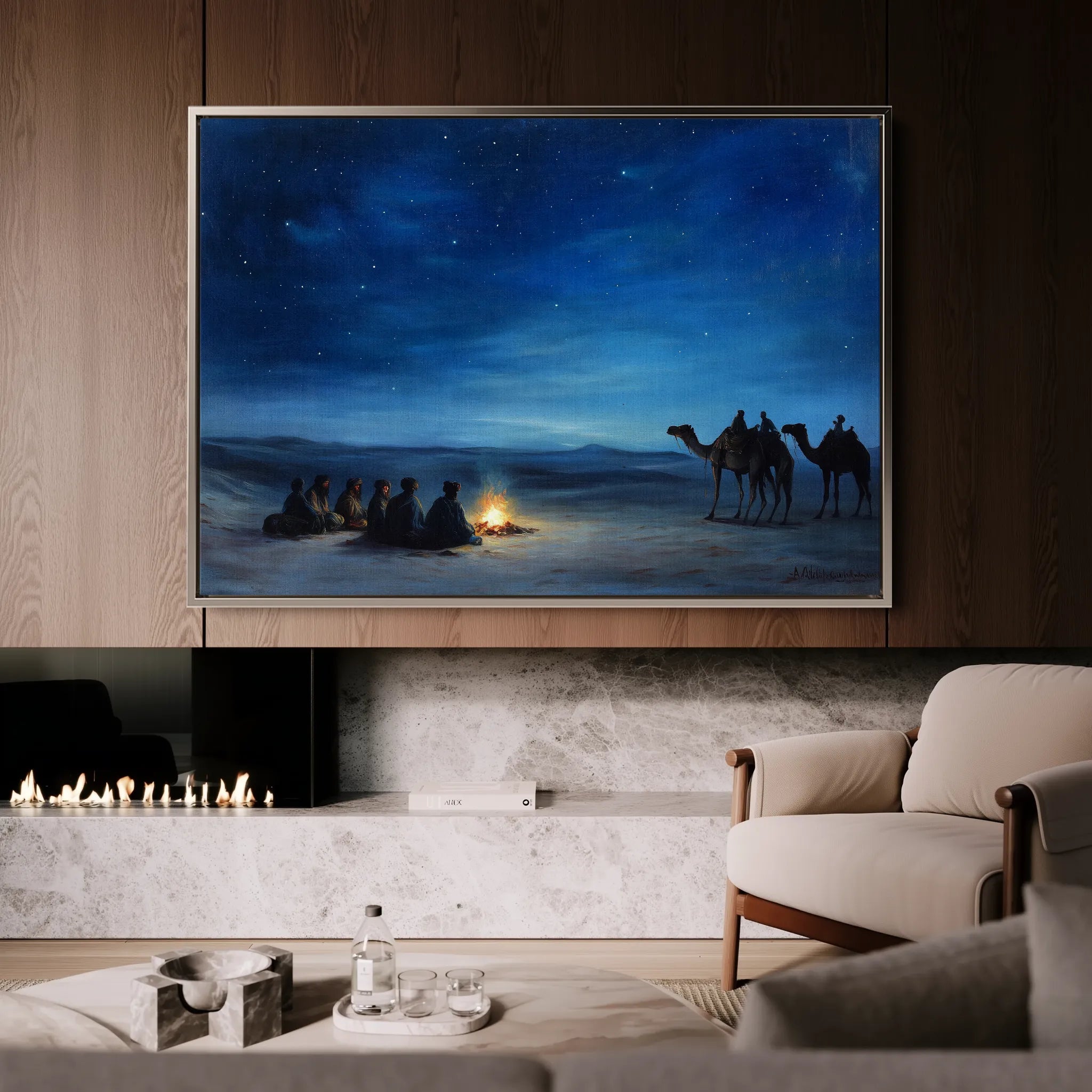 Orientalist Canvas Wall Art WAD013-OR 90 x 60 cm / Stretched on hidden frame