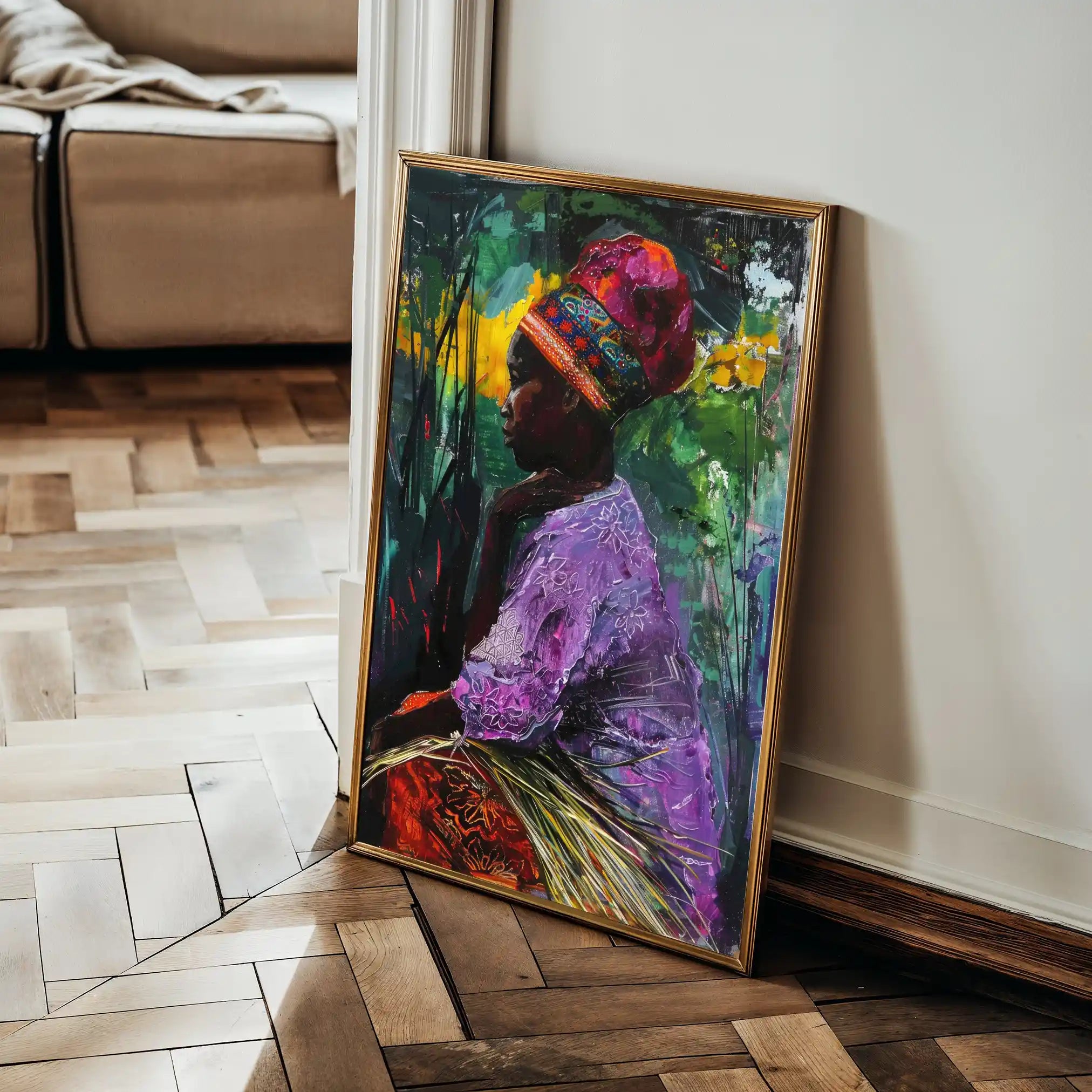 Portrait 013 Canvas Art 90 x 60 cm / Stretched on hidden frame