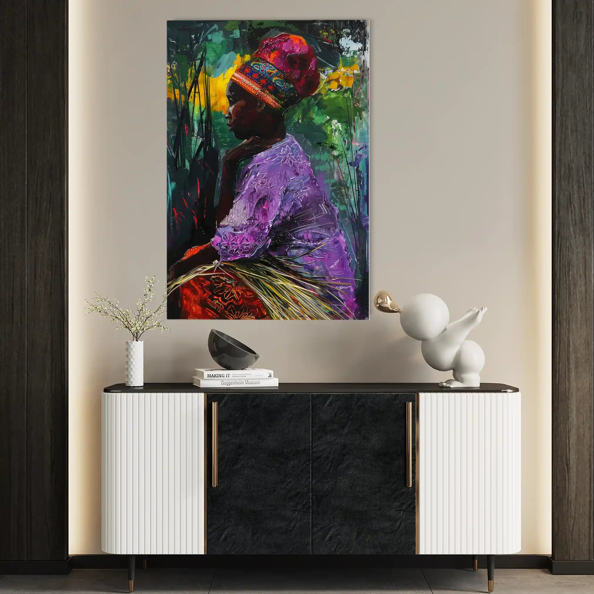 Portrait 013 Canvas Art 90 x 60 cm / Stretched on hidden frame