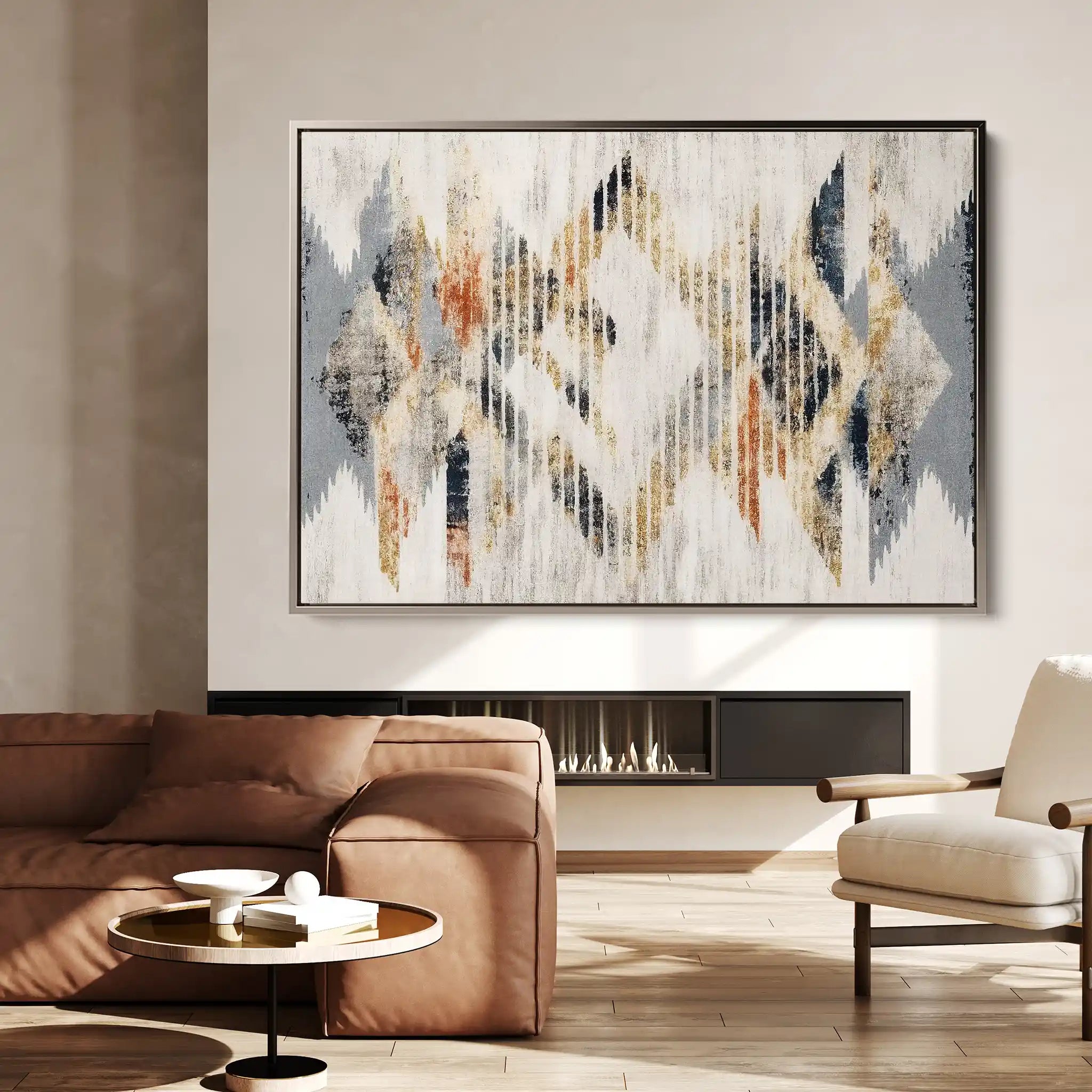 Abstract 014 Canvas Art 60 x 40 cm / Stretched on hidden frame