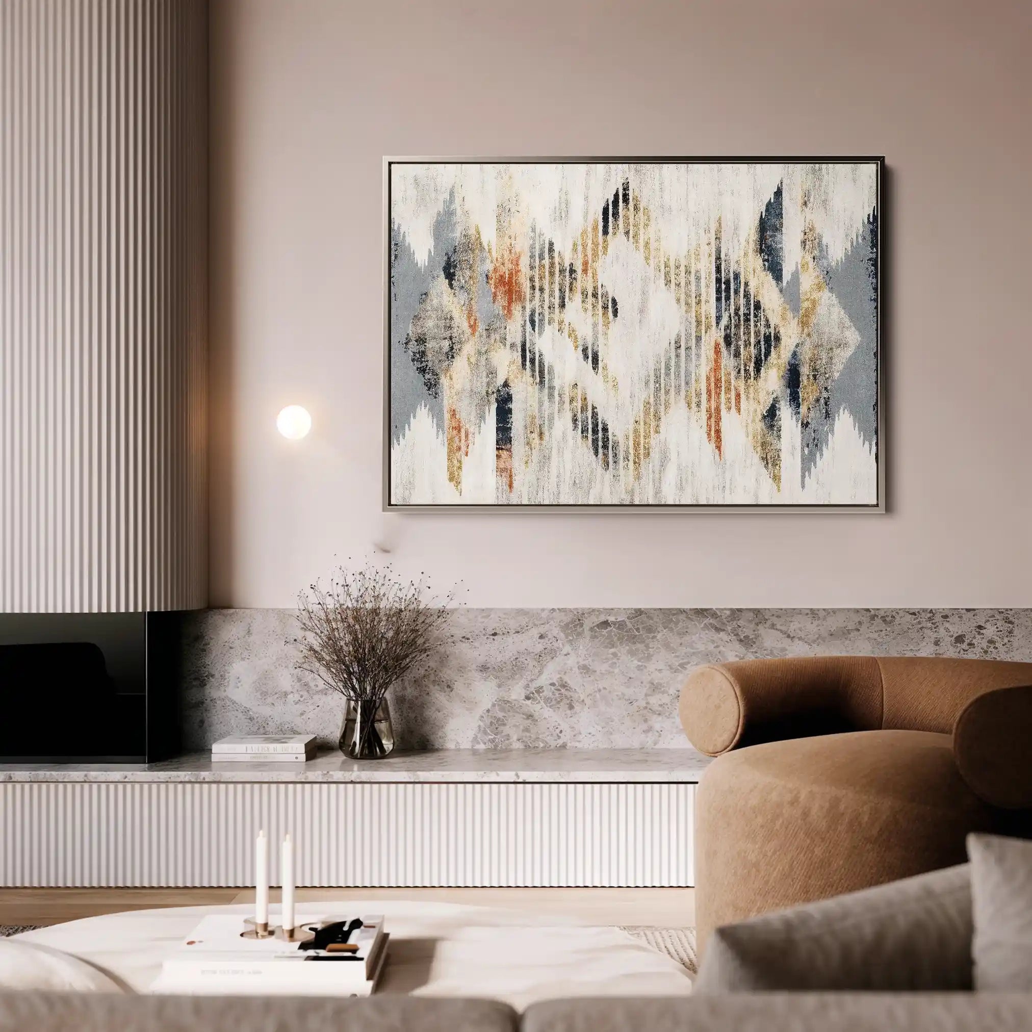 Abstract 014 Canvas Art 60 x 40 cm / Stretched on hidden frame