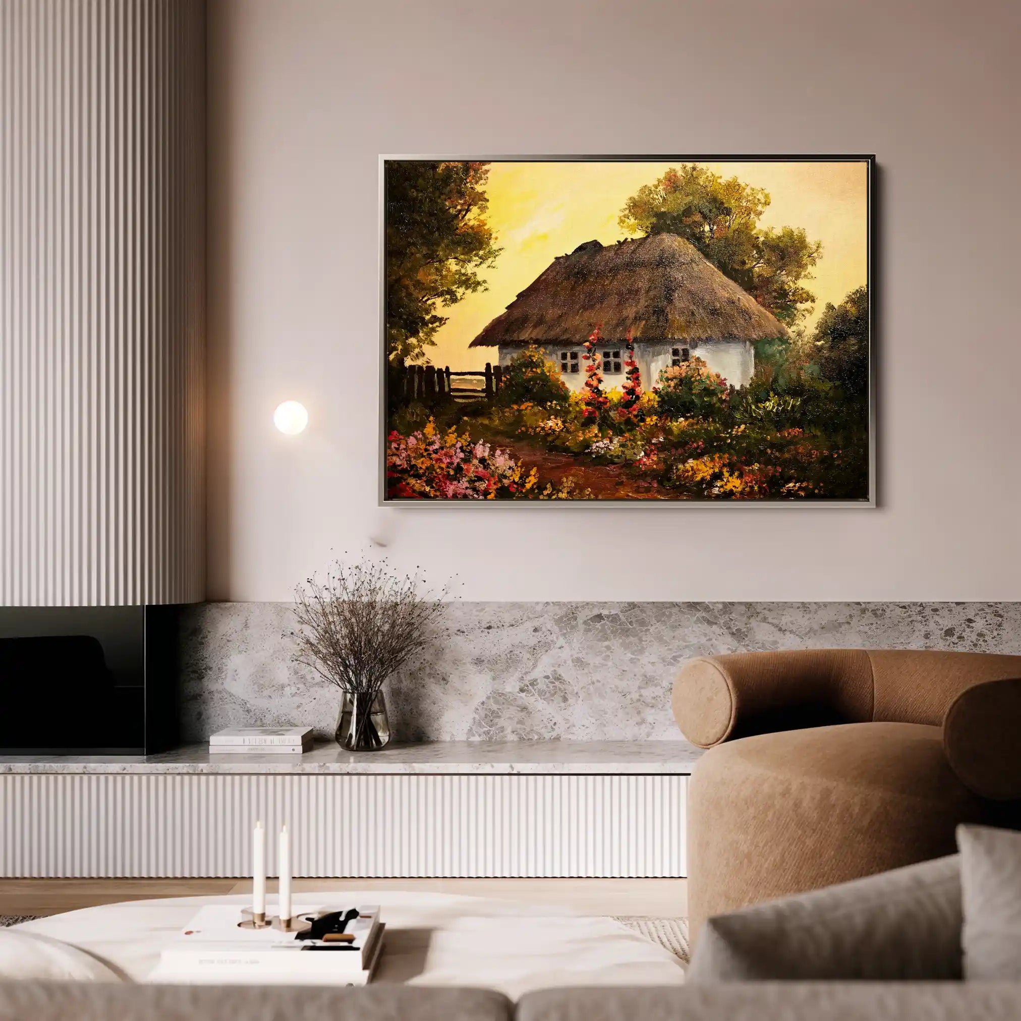 Landscape 014 Canvas Art 90 x 60 cm / Stretched on hidden frame