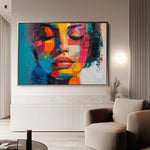 Portrait 014 Canvas Art 90 x 60 cm / Stretched on hidden frame