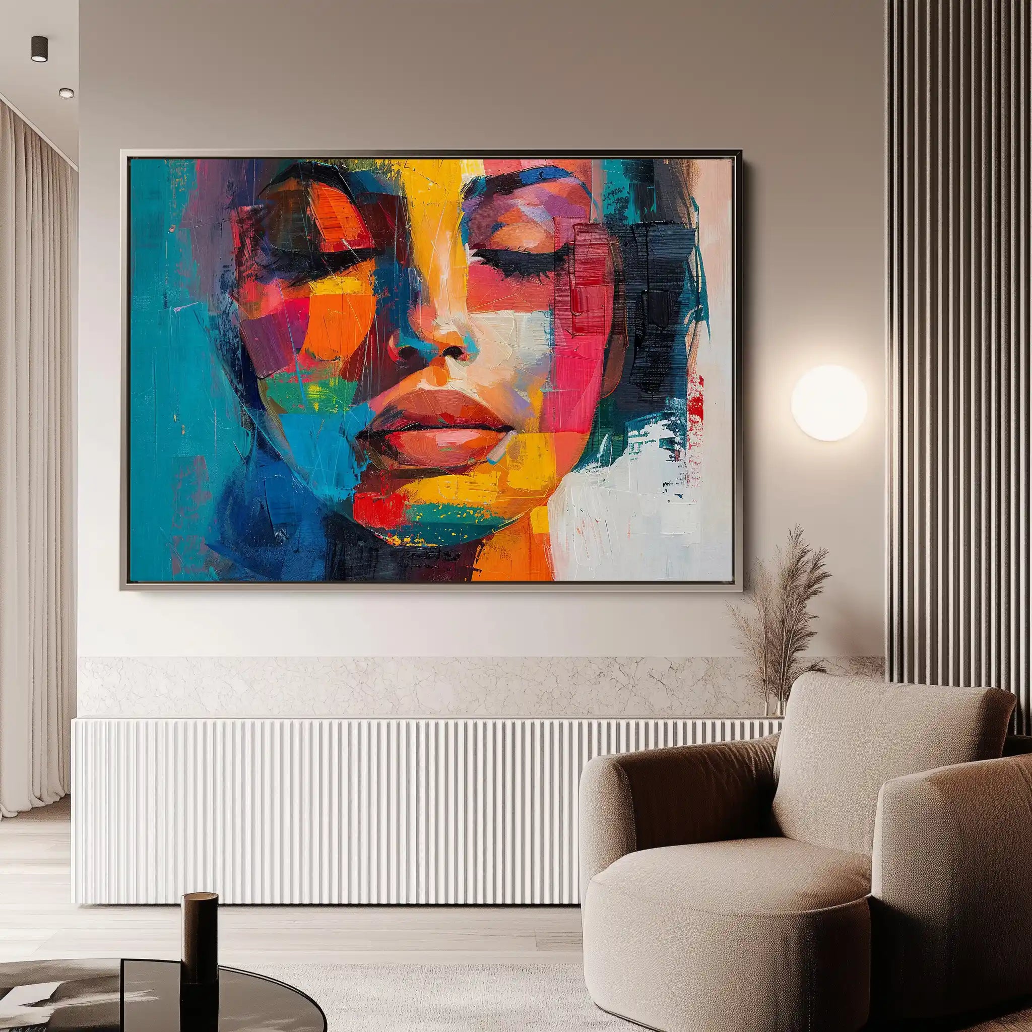 Portrait 014 Canvas Art 90 x 60 cm / Stretched on hidden frame