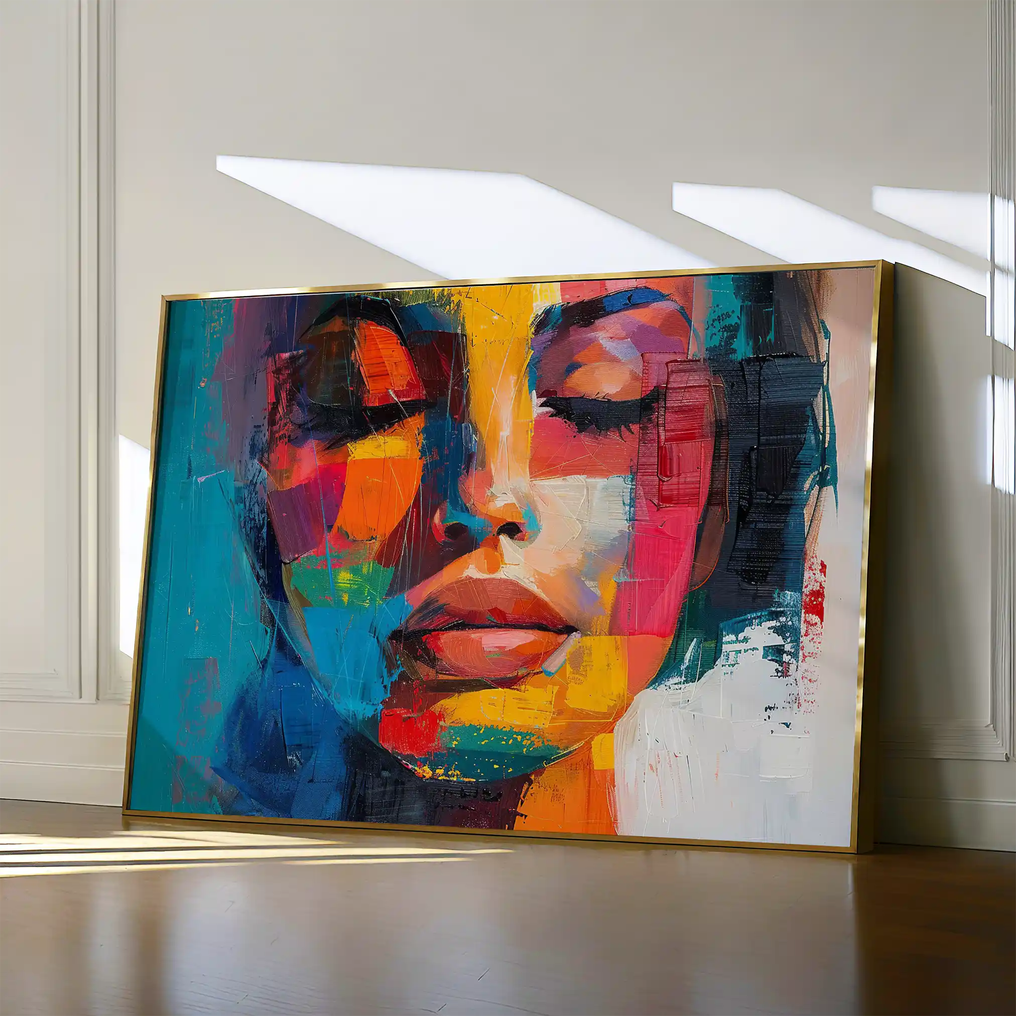 Portrait 014 Canvas Art 90 x 60 cm / Stretched on hidden frame