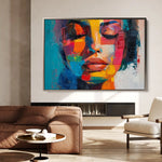 Portrait 014 Canvas Art 90 x 60 cm / Stretched on hidden frame
