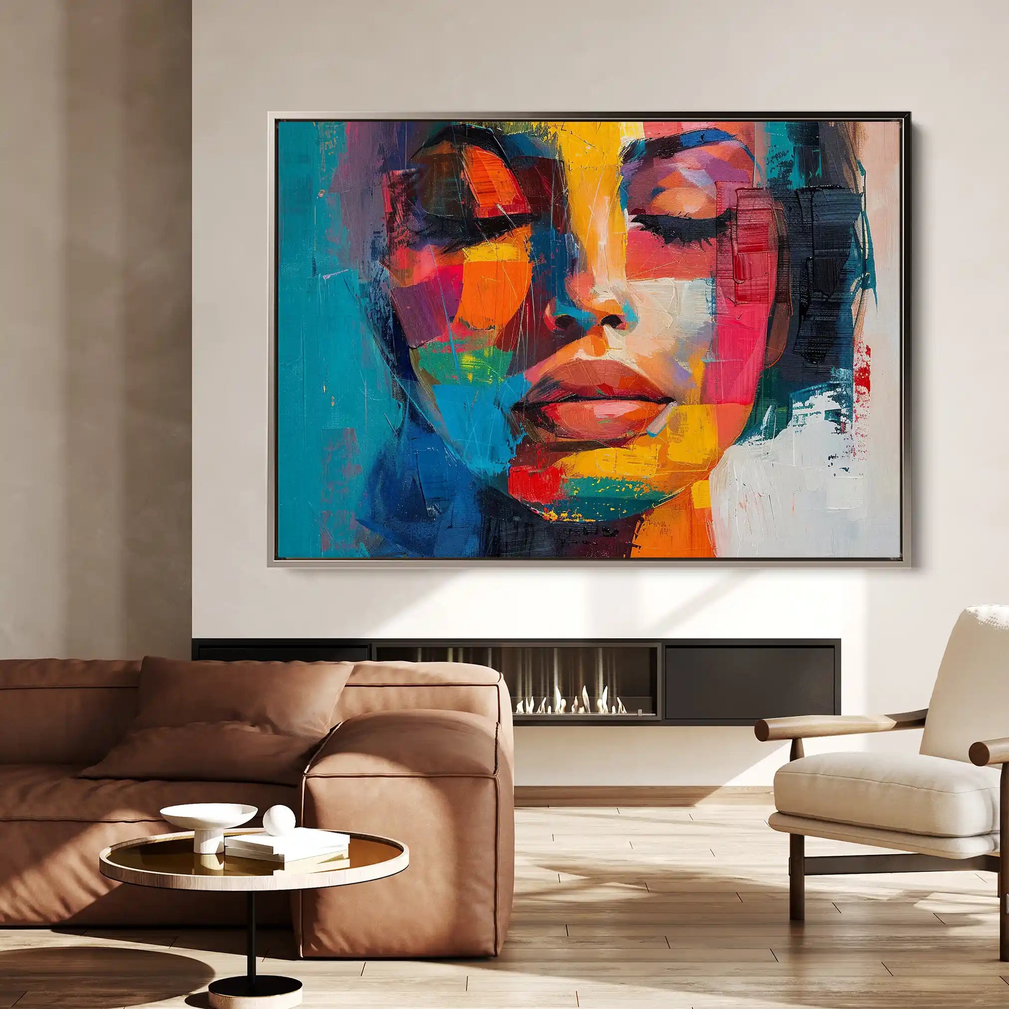 Portrait 014 Canvas Art 90 x 60 cm / Stretched on hidden frame