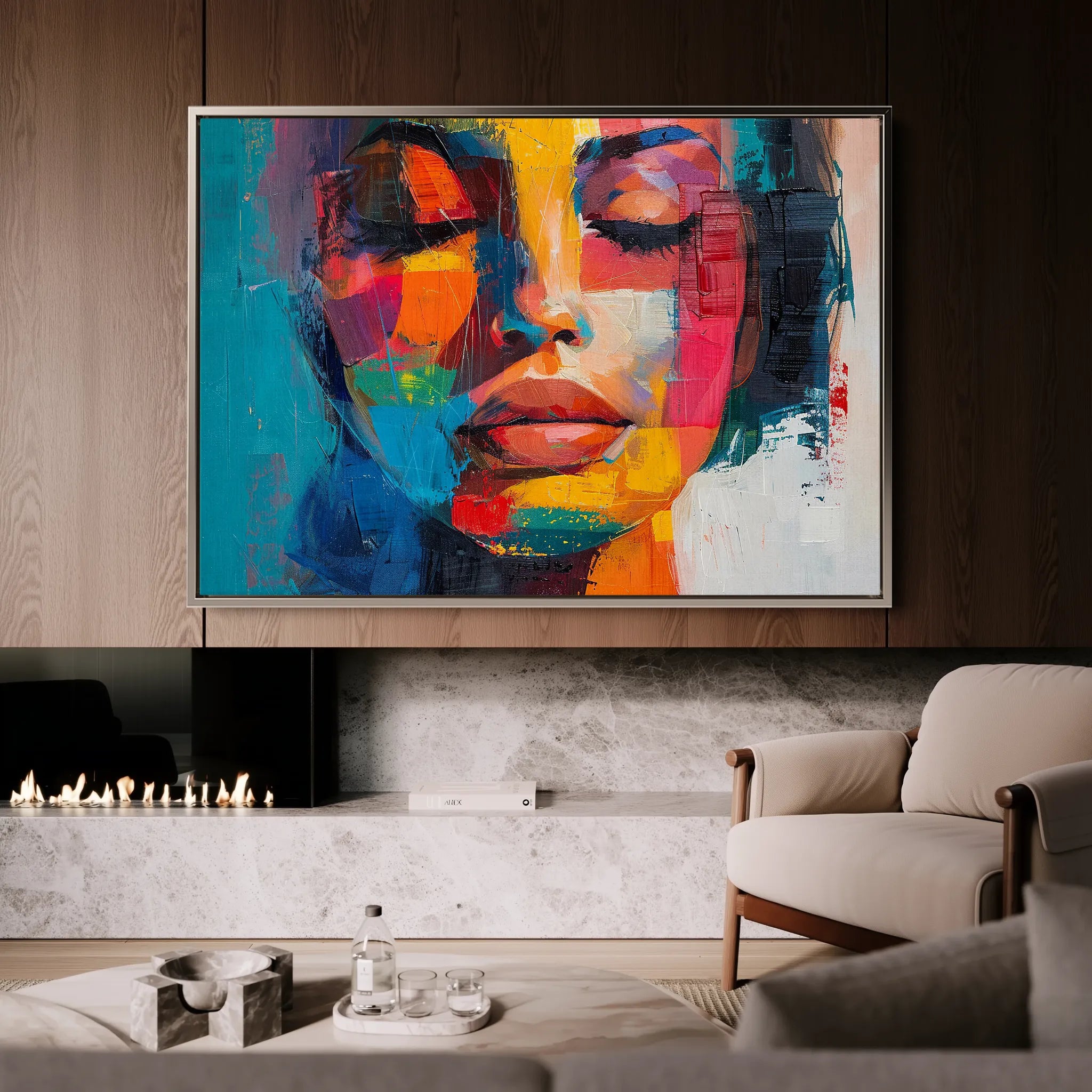 Portrait Canvas Wall Art WAD014-P 90 x 60 cm / Stretched on hidden frame