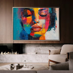 Portrait 014 Canvas Art 90 x 60 cm / Stretched on hidden frame