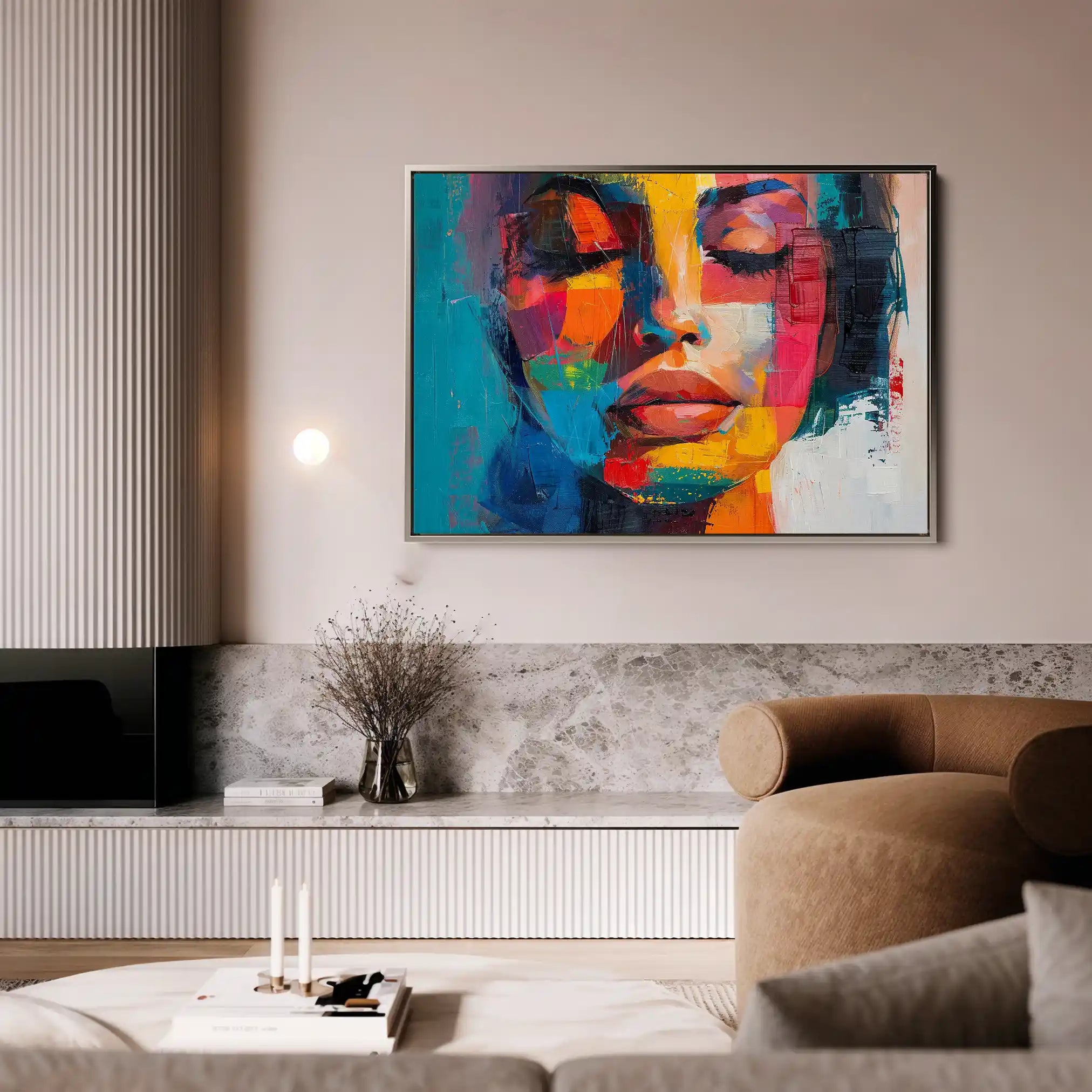 Portrait 014 Canvas Art 90 x 60 cm / Stretched on hidden frame