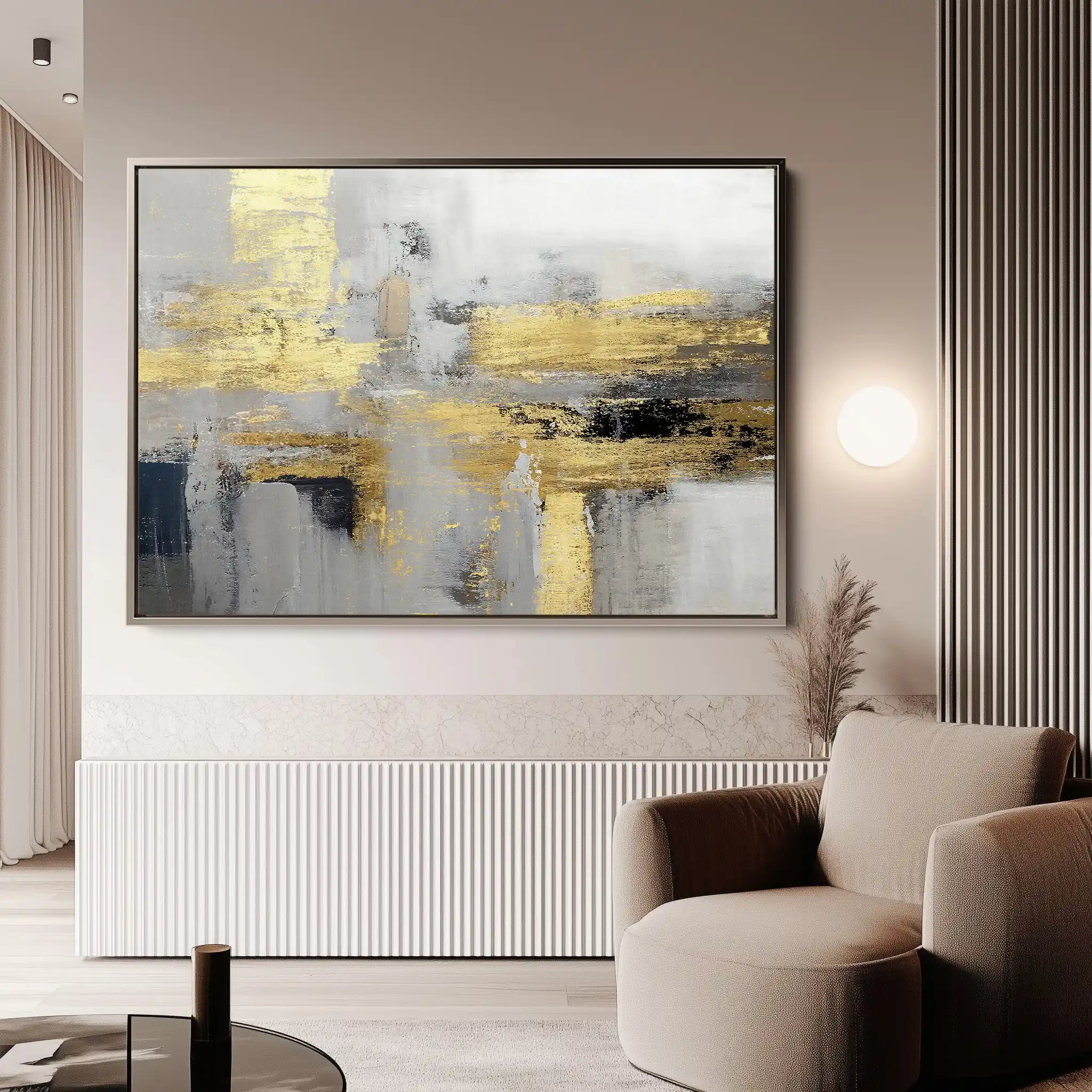 Abstract 015 Canvas Art 60 x 40 cm / Stretched on hidden frame