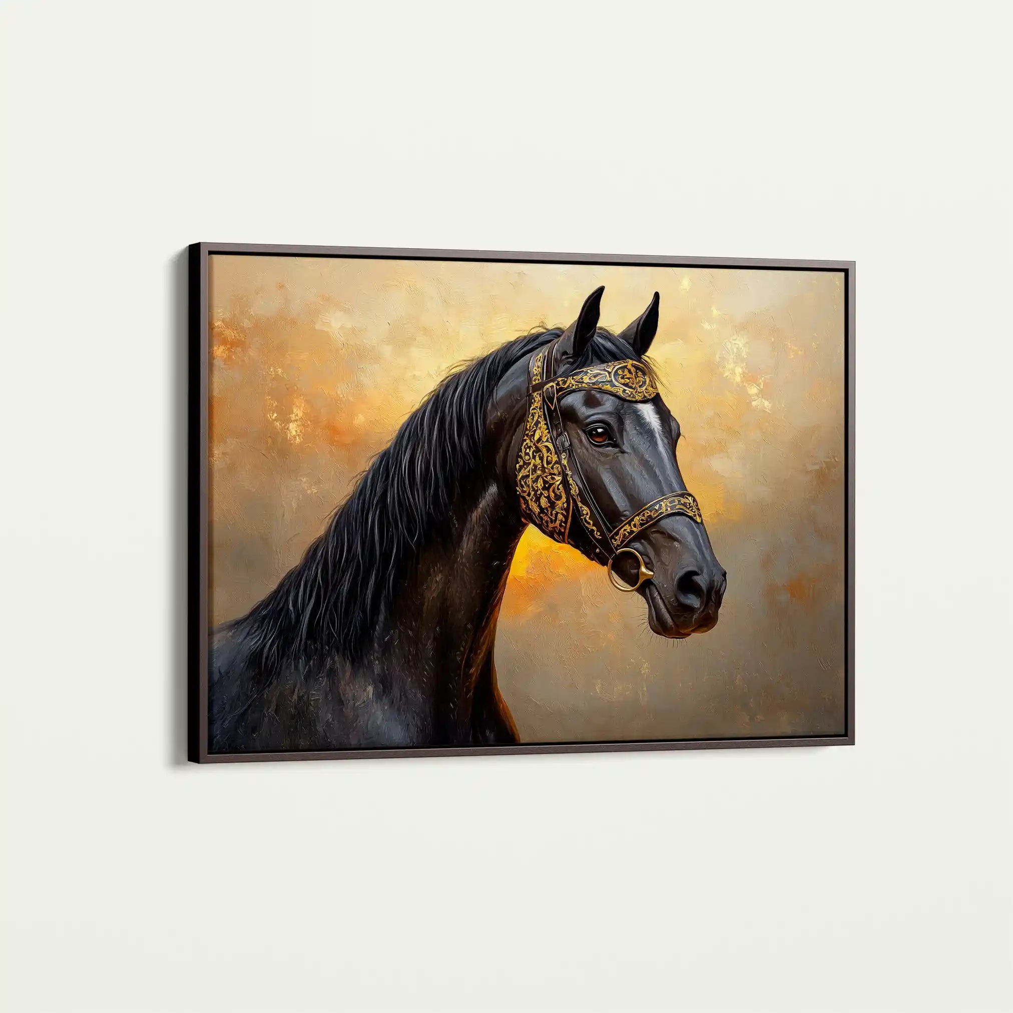 Horses 015 Canvas Art 90 x 60 cm / Stretched on hidden frame