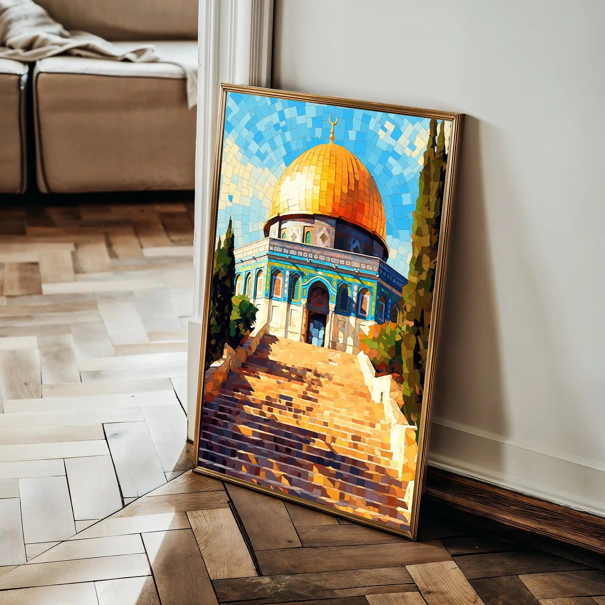 Palestine 015 Canvas Art 90 x 60 cm / Stretched on hidden frame