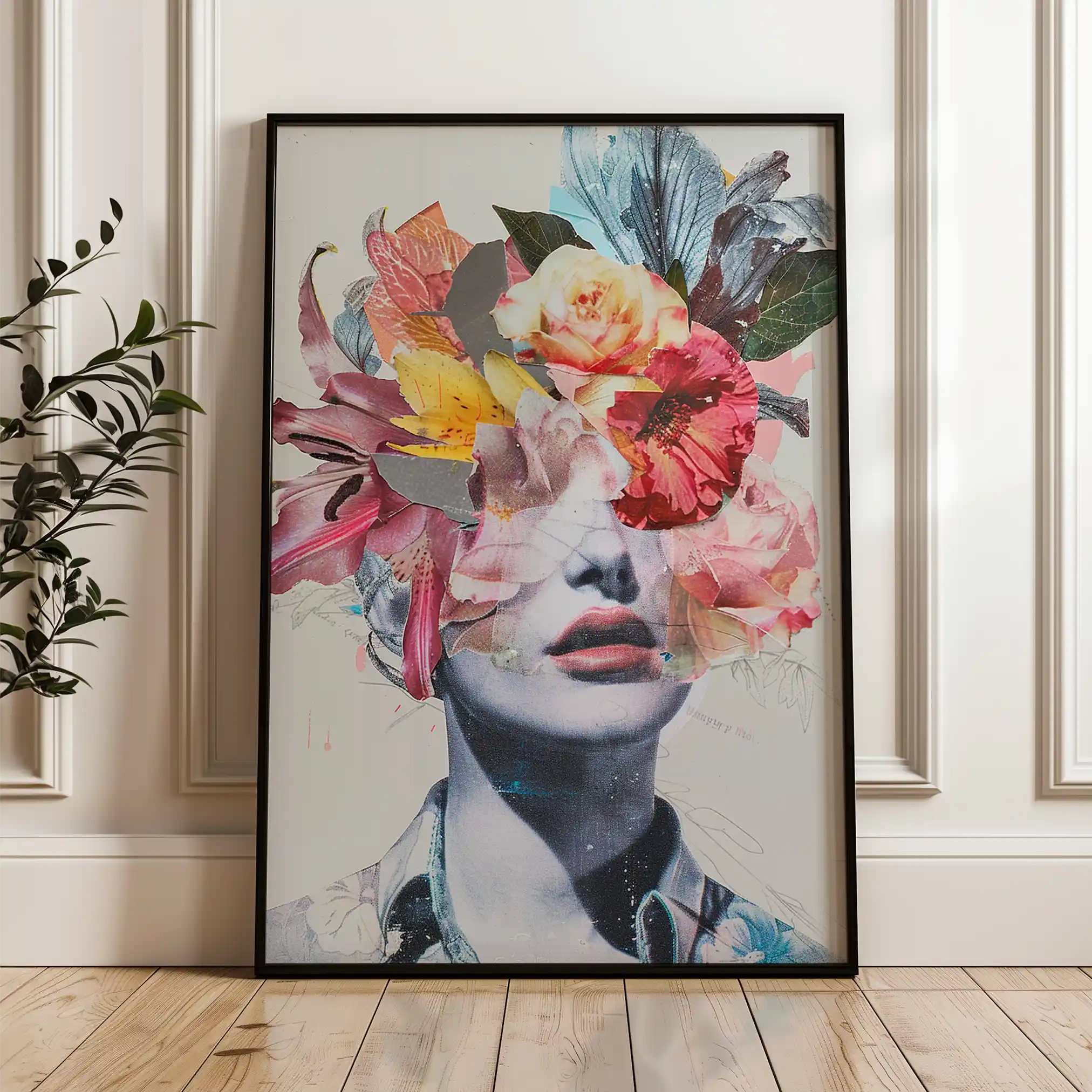 Portrait 015 Canvas Art 90 x 60 cm / Stretched on hidden frame