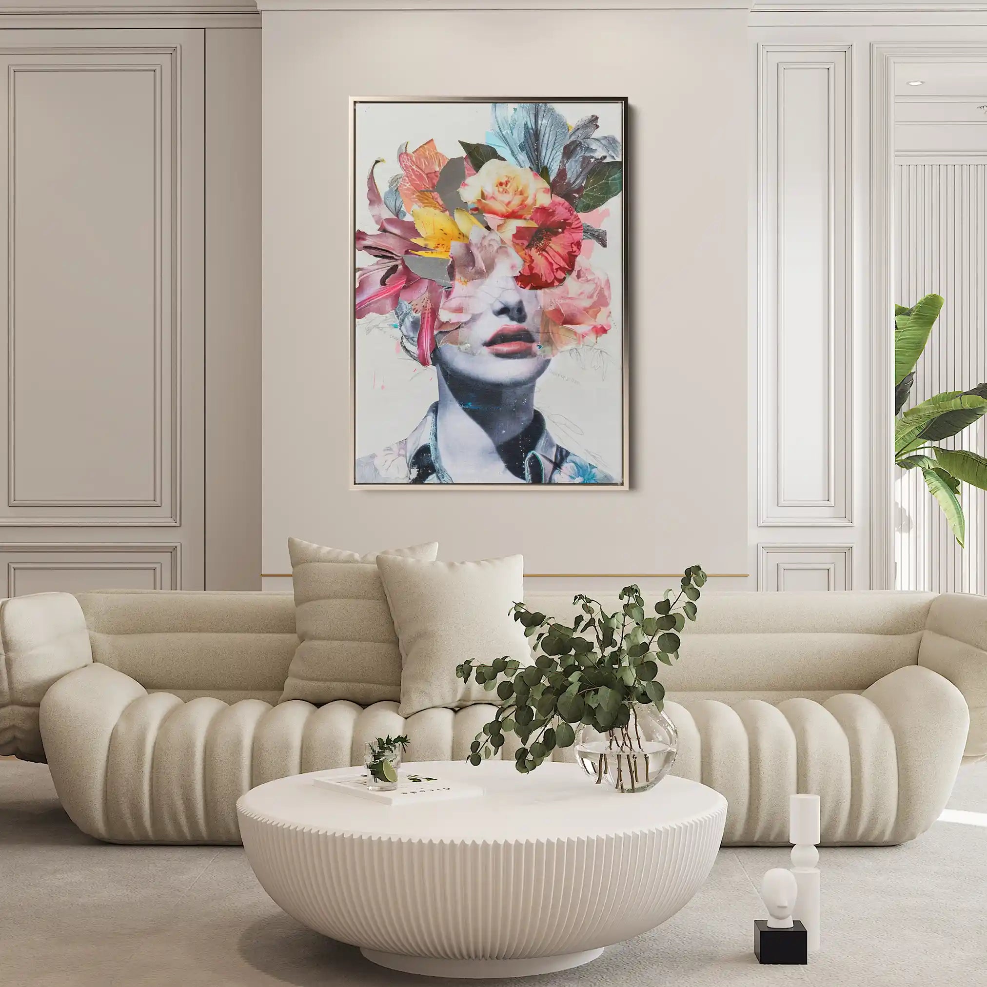 Portrait 015 Canvas Art 90 x 60 cm / Stretched on hidden frame