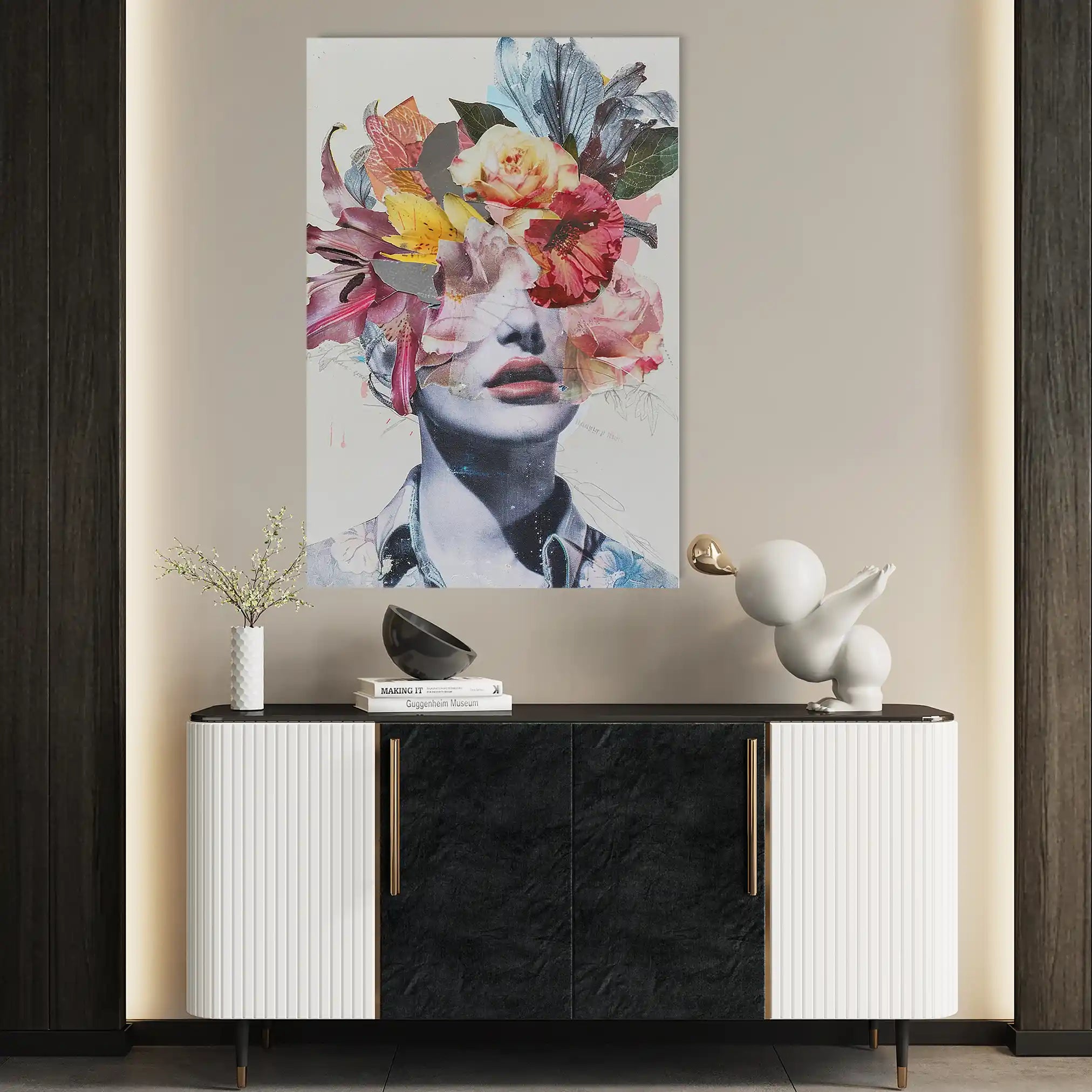 Portrait 015 Canvas Art 90 x 60 cm / Stretched on hidden frame