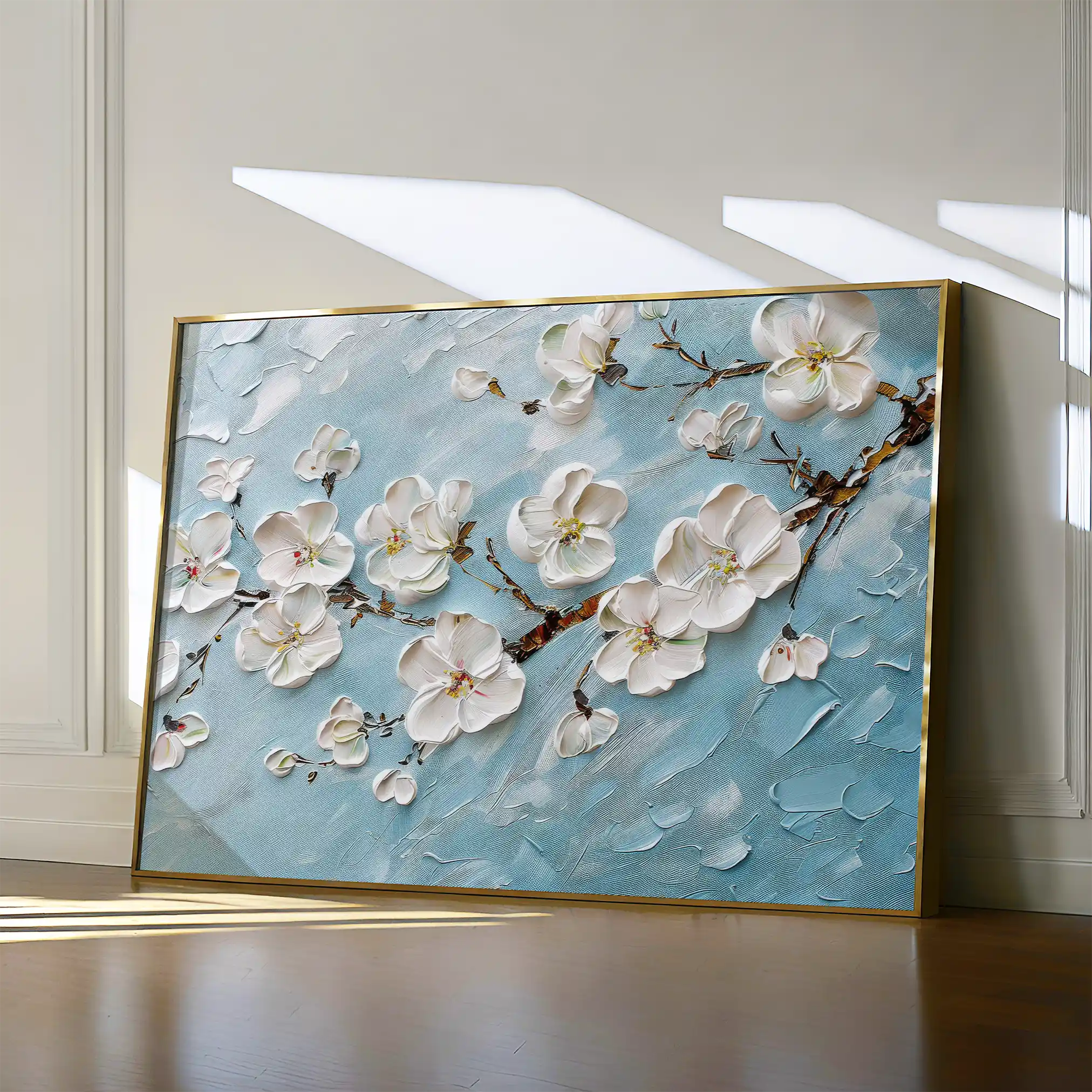 Floral Canvas Wall Art WAD016-F 90 x 60 cm / Stretched on hidden frame
