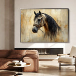 Horses 016 Canvas Art 90 x 60 cm / Stretched on hidden frame