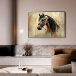 Horses 016 Canvas Art 90 x 60 cm / Stretched on hidden frame
