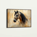 Horses 016 Canvas Art 90 x 60 cm / Stretched on hidden frame