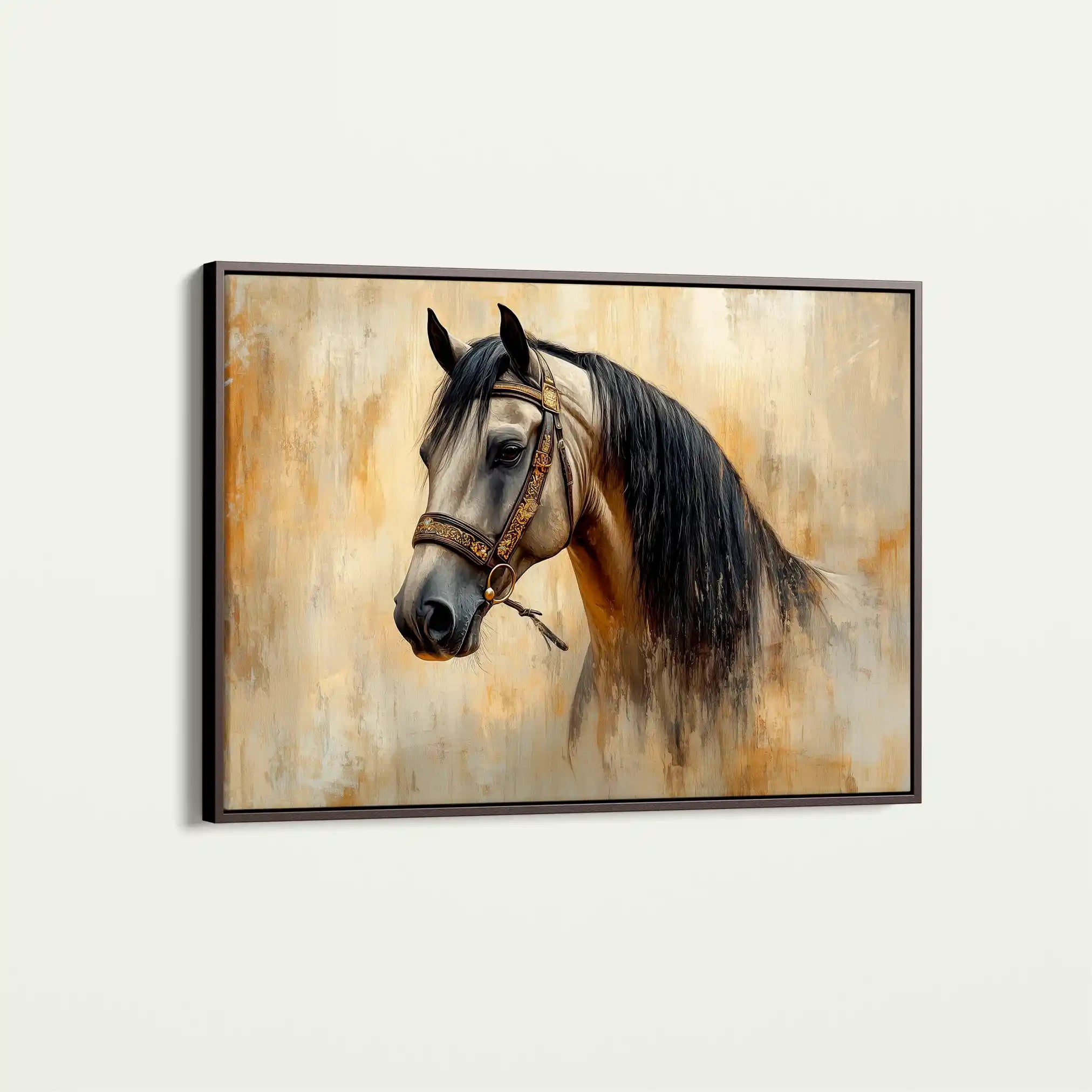 Horses 016 Canvas Art 90 x 60 cm / Stretched on hidden frame