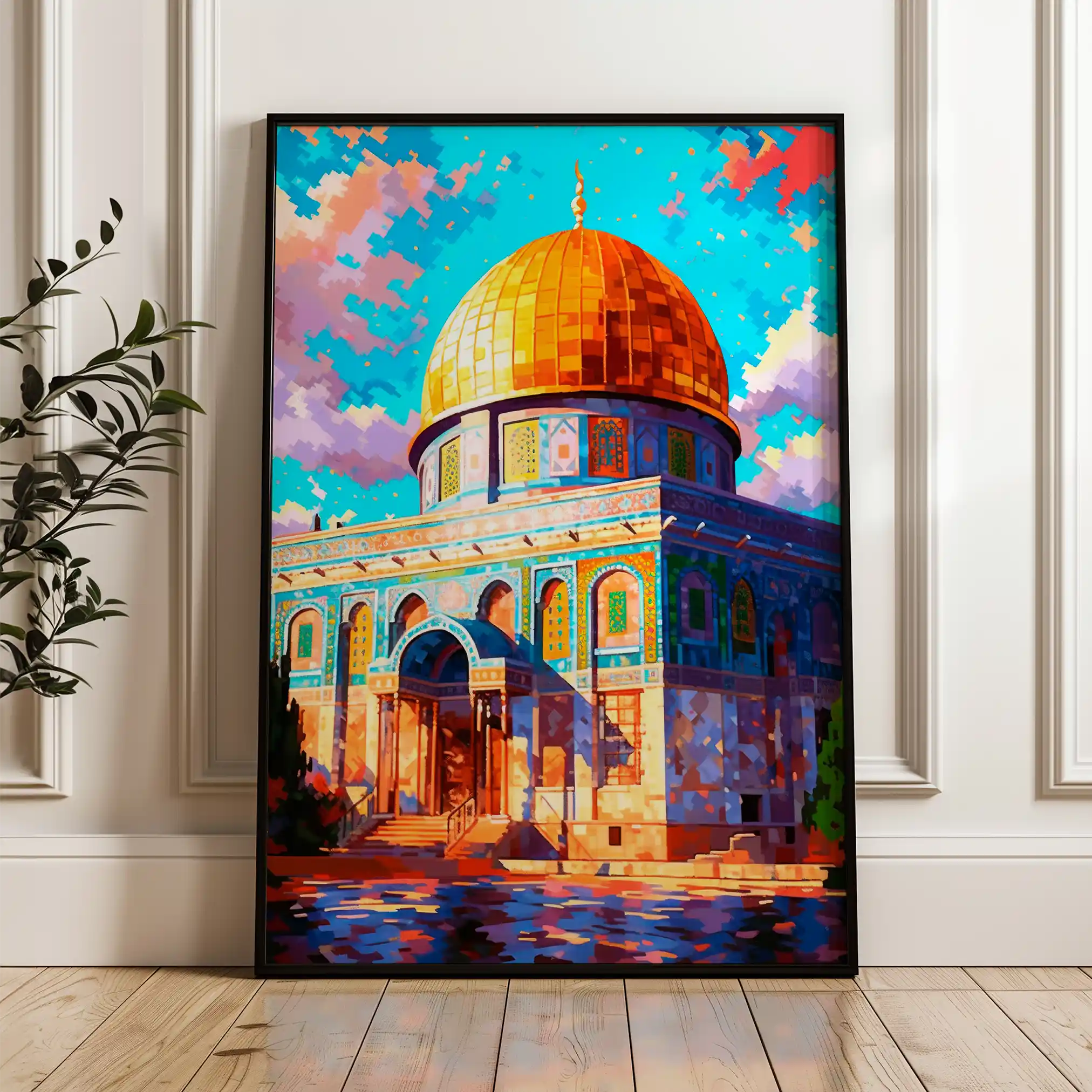 Palestine 016 Canvas Art 90 x 60 cm / Stretched on hidden frame