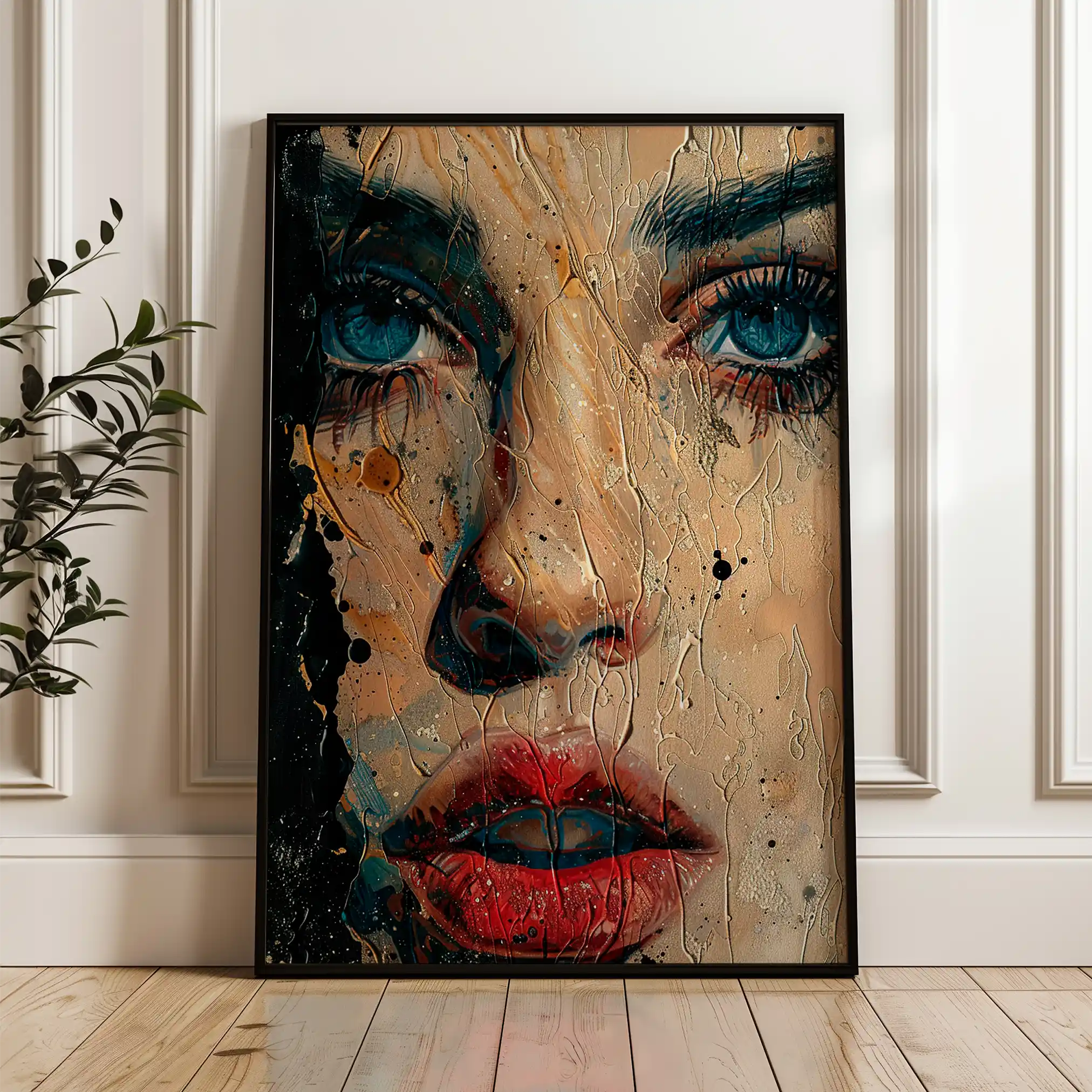 Portrait 016 Canvas Art 90 x 60 cm / Stretched on hidden frame