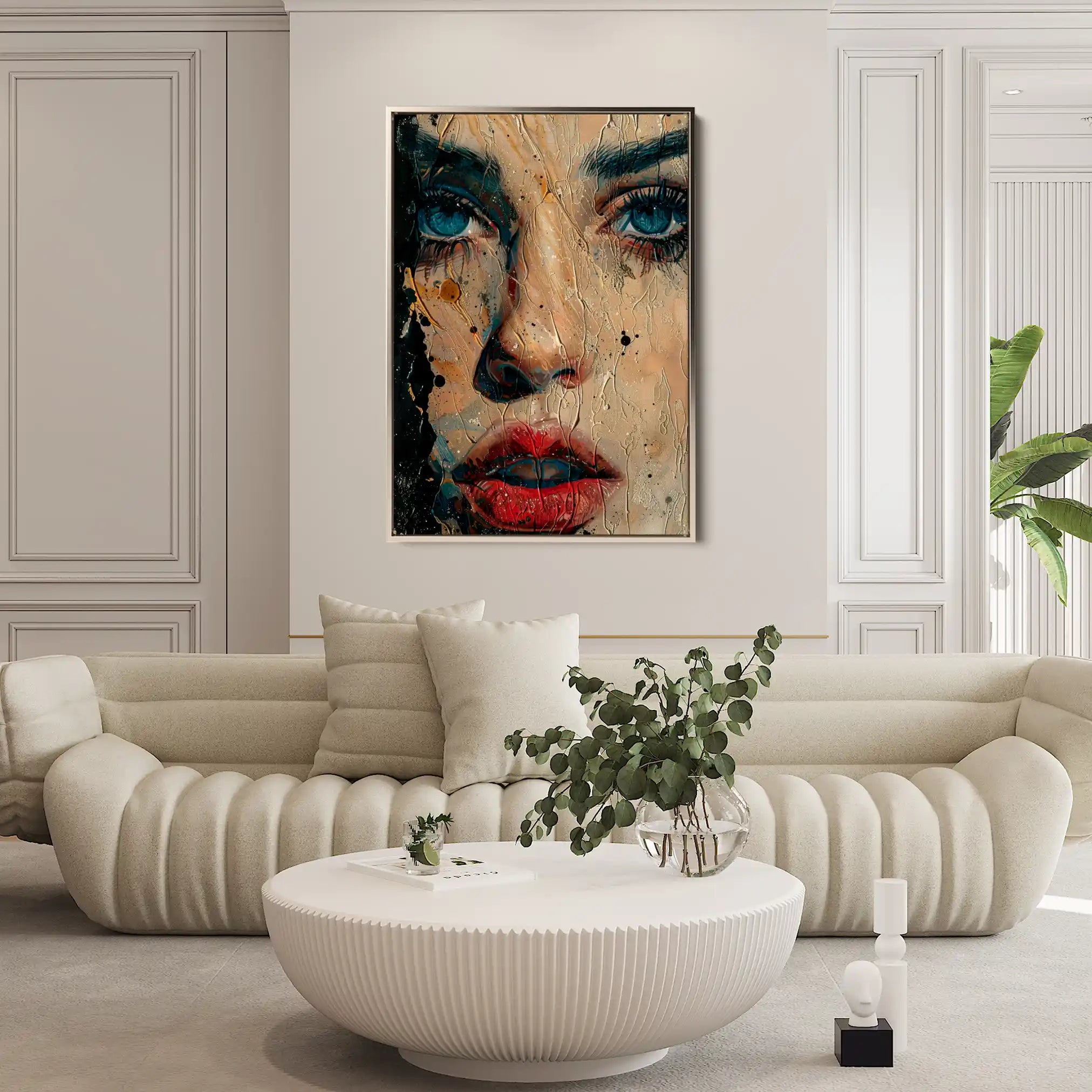 Portrait 016 Canvas Art 90 x 60 cm / Stretched on hidden frame