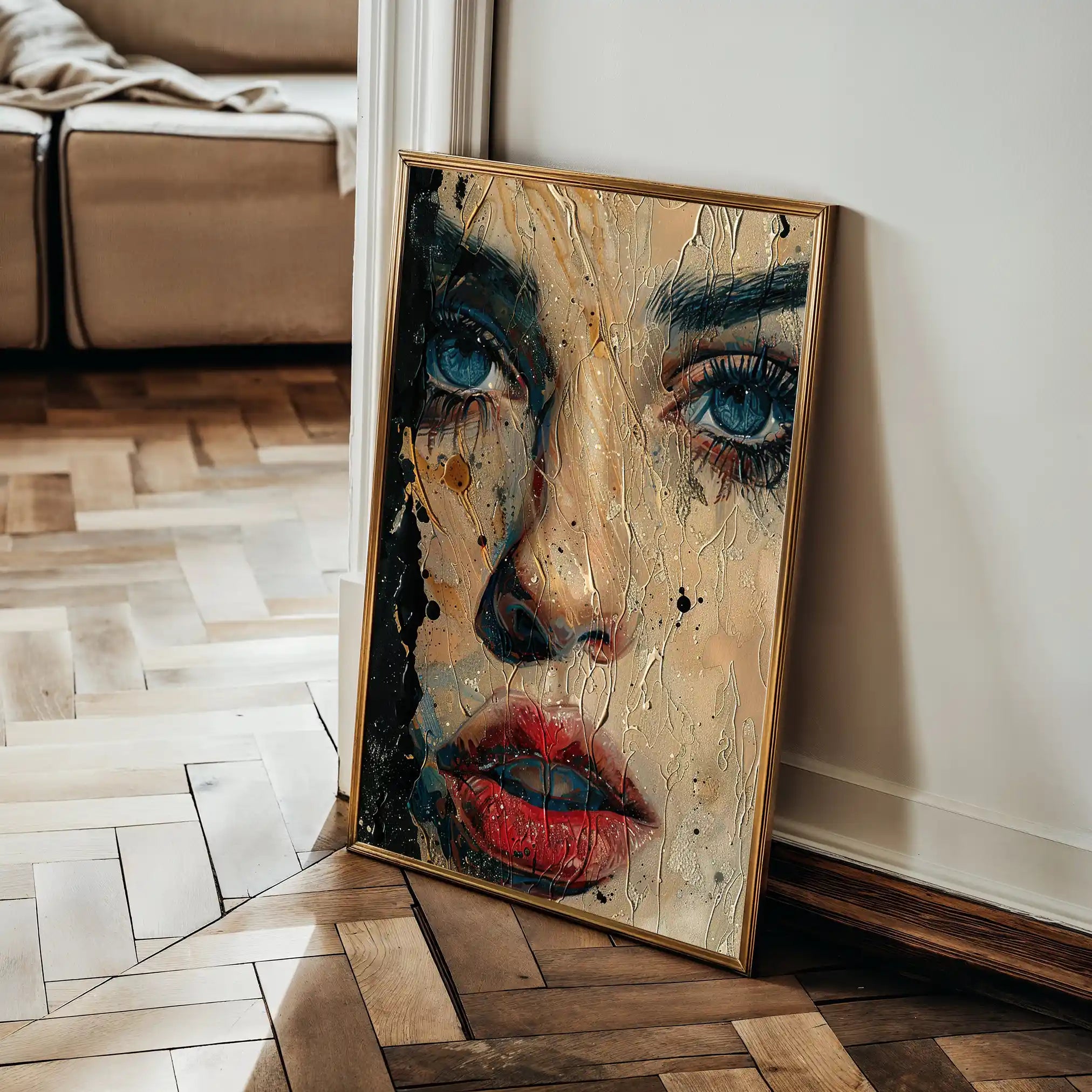 Portrait 016 Canvas Art 90 x 60 cm / Stretched on hidden frame