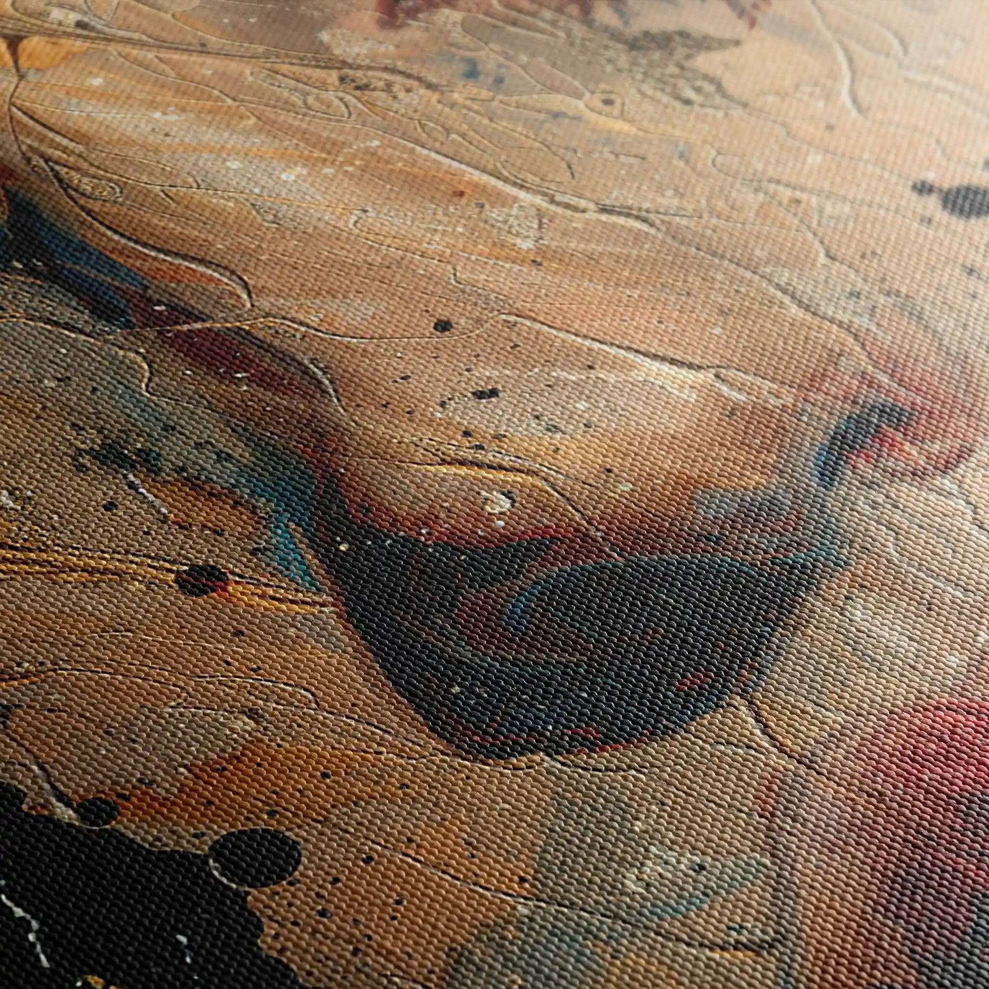 Portrait 016 Canvas Art 90 x 60 cm / Stretched on hidden frame