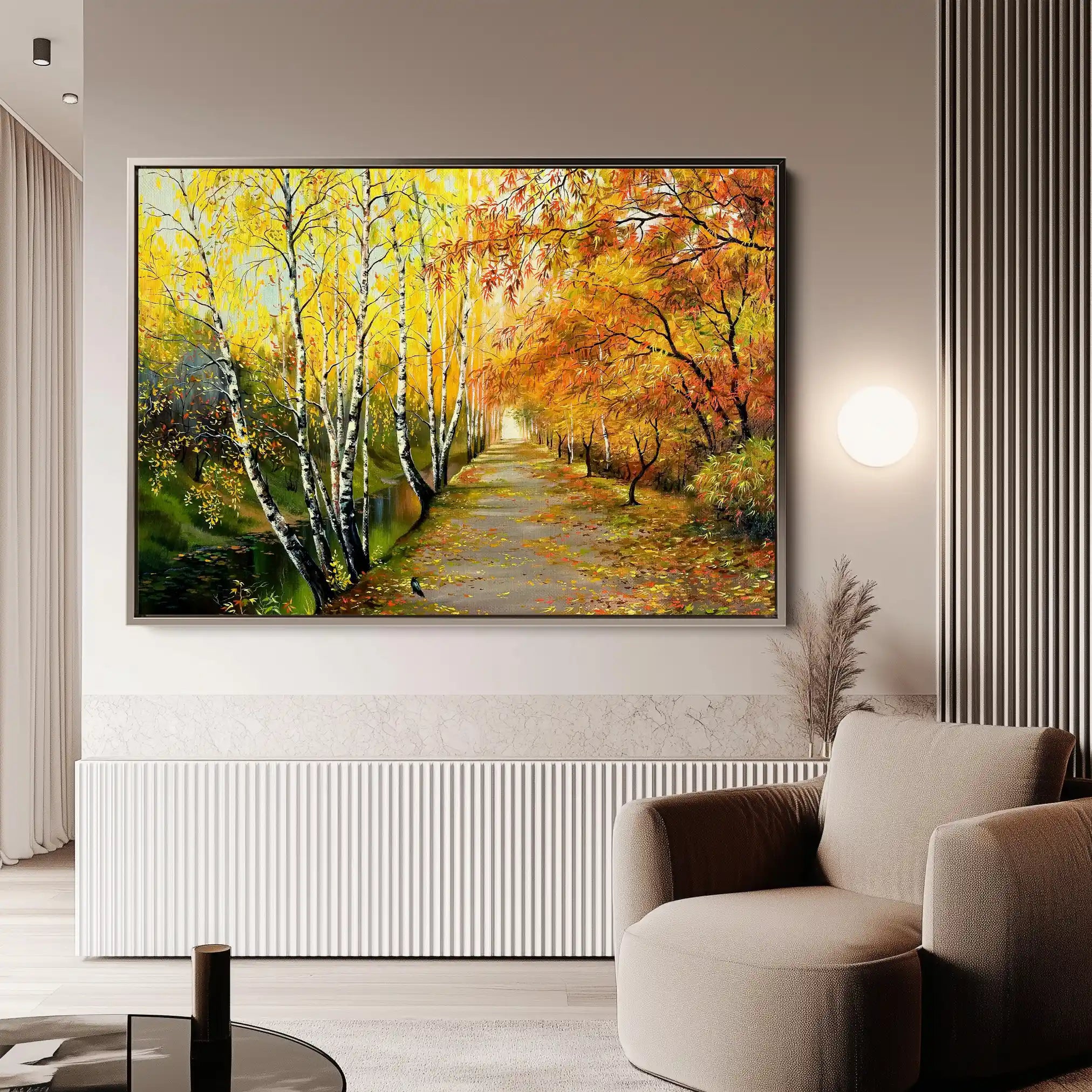 Landscape 017 Canvas Art 90 x 60 cm / Stretched on hidden frame