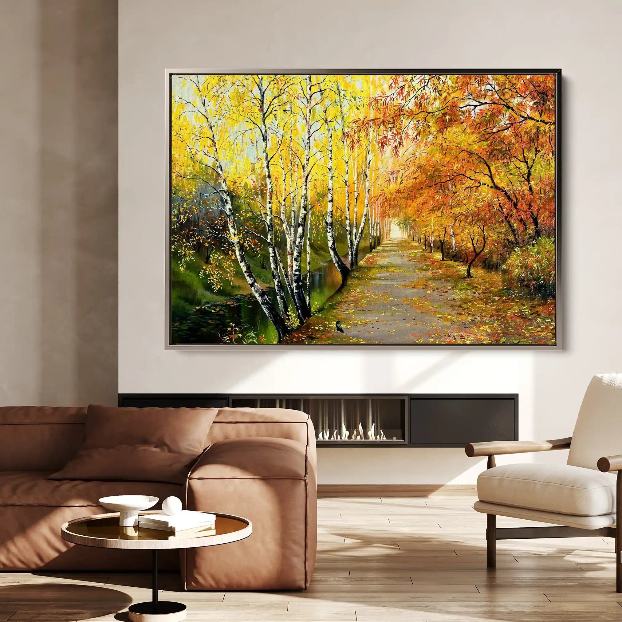 Landscape 017 Canvas Art 90 x 60 cm / Stretched on hidden frame
