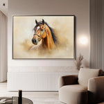 Horses 018 Canvas Art 90 x 60 cm / Stretched on hidden frame