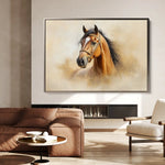 Horses 018 Canvas Art 90 x 60 cm / Stretched on hidden frame