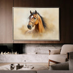 Horses 018 Canvas Art 90 x 60 cm / Stretched on hidden frame