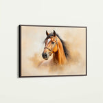 Horses 018 Canvas Art 90 x 60 cm / Stretched on hidden frame