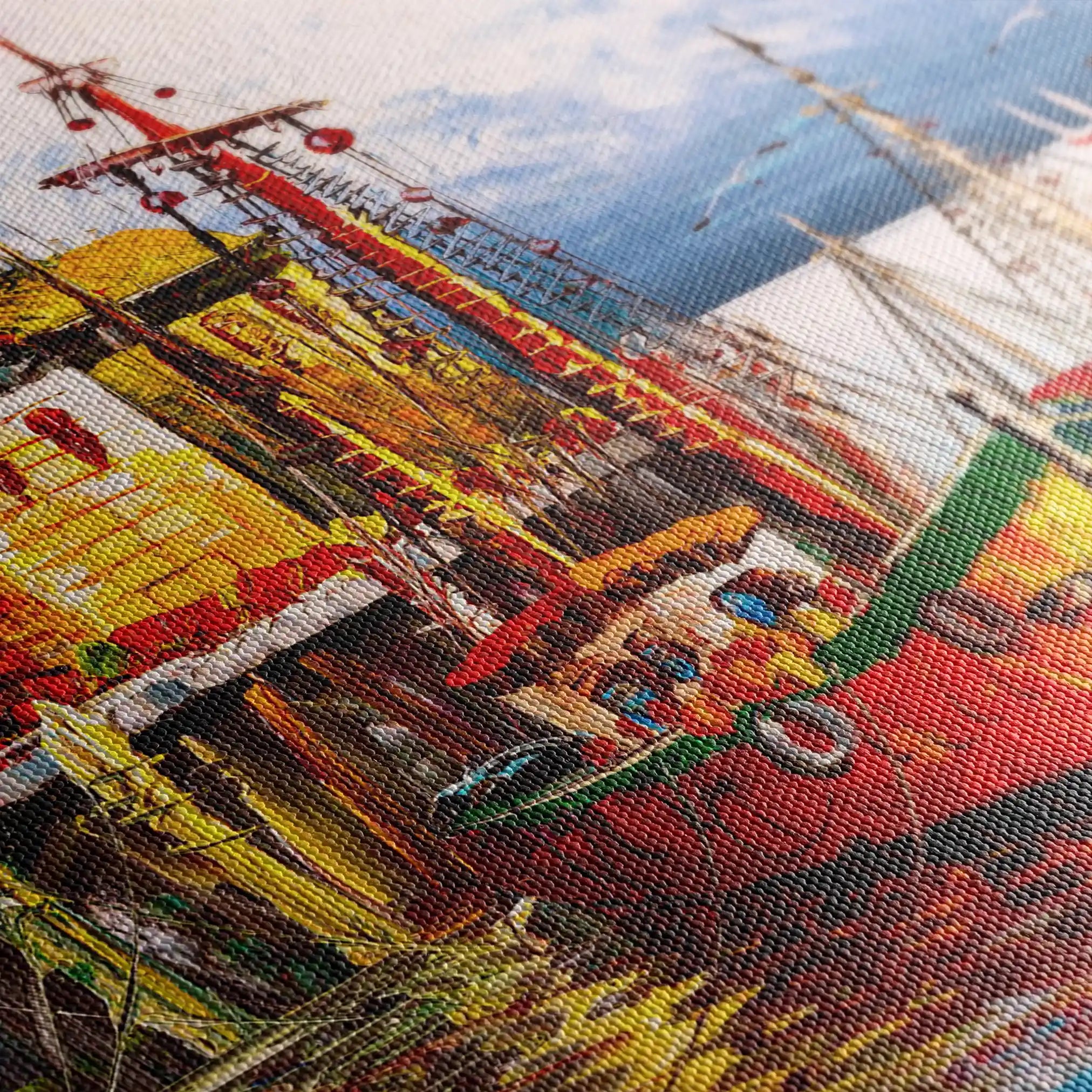 Landscape 018 Canvas Art 90 x 60 cm / Stretched on hidden frame