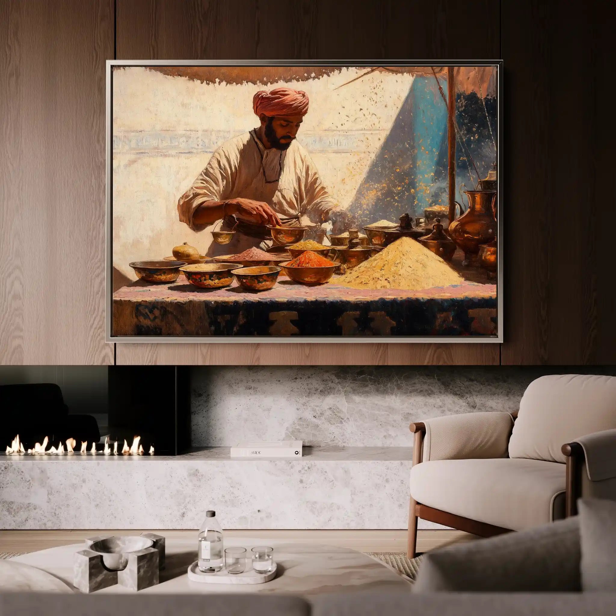 Orientalist 018 Canvas Art 90 x 60 cm / Stretched on hidden frame
