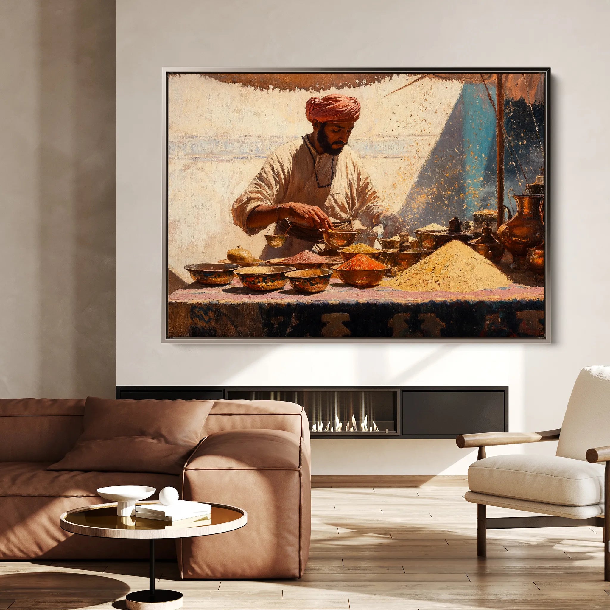 Orientalist Canvas Wall Art WAD018-OR 90 x 60 cm / Stretched on hidden frame