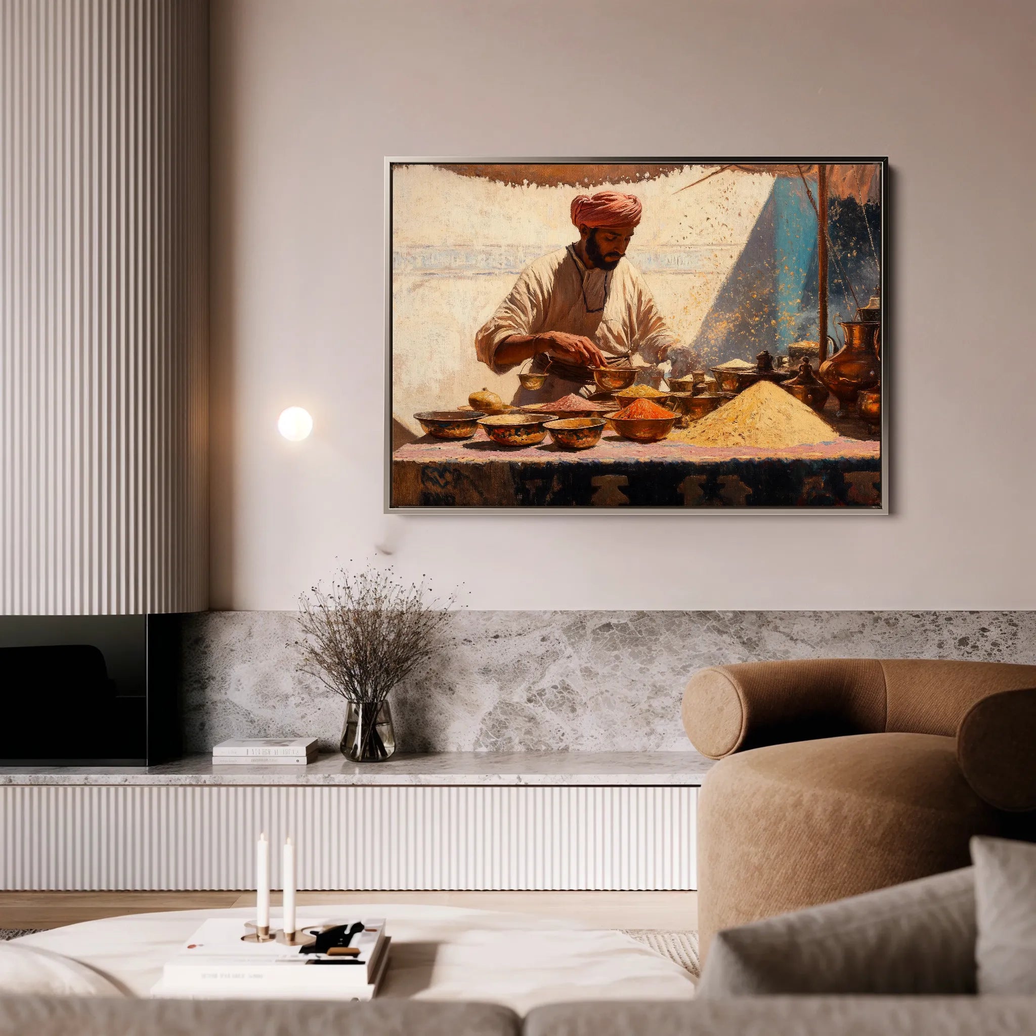 Orientalist Canvas Wall Art WAD018-OR 90 x 60 cm / Stretched on hidden frame