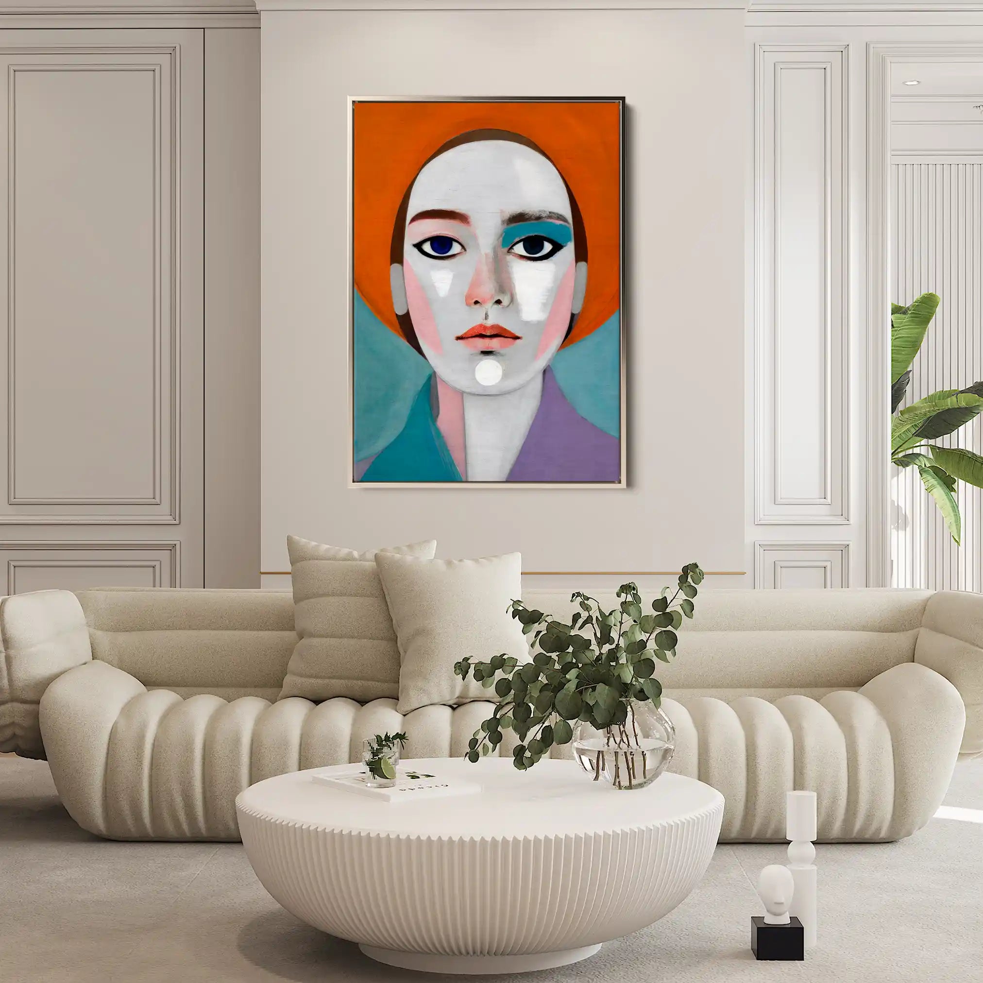 Portrait 018 Canvas Art 90 x 60 cm / Stretched on hidden frame