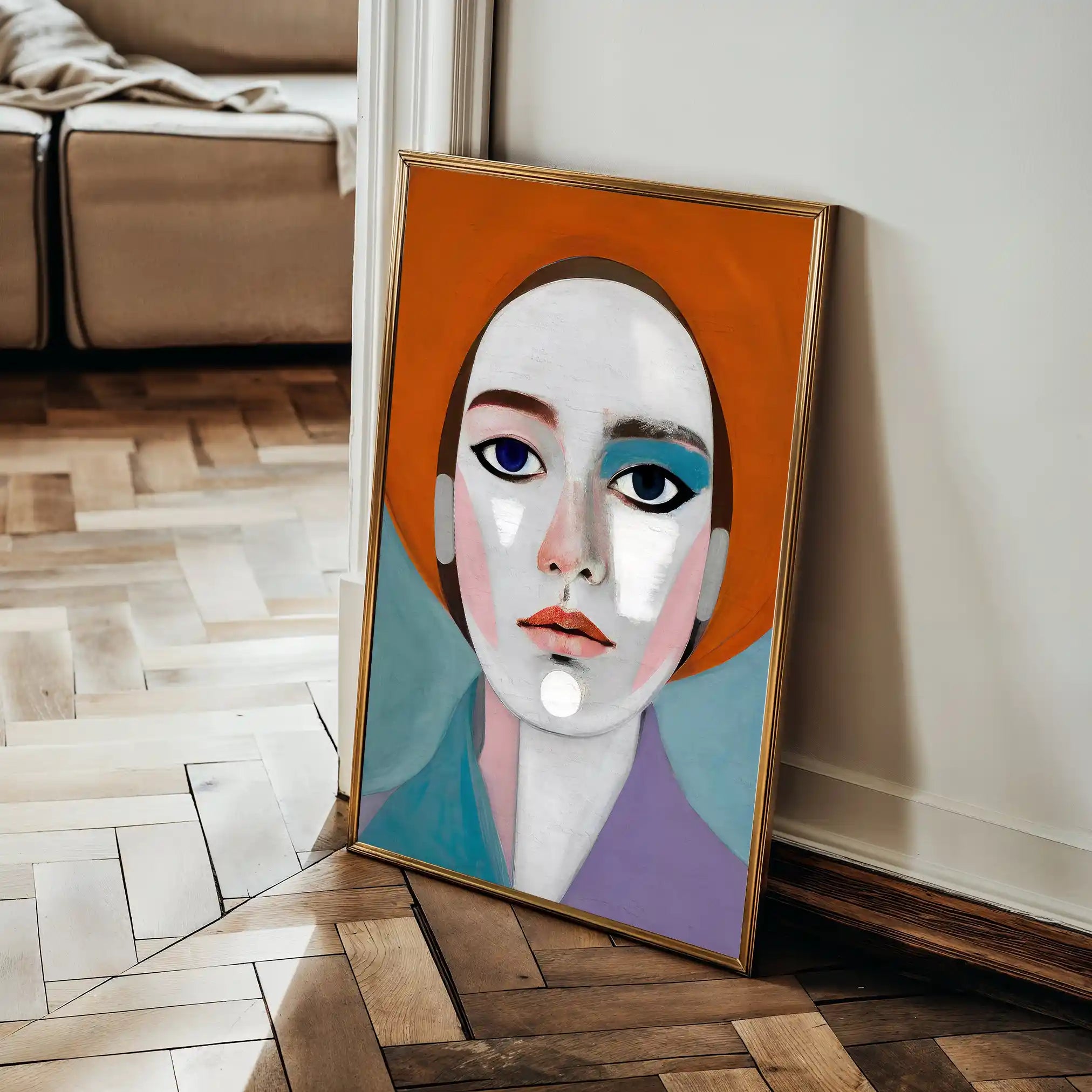 Portrait 018 Canvas Art 90 x 60 cm / Stretched on hidden frame