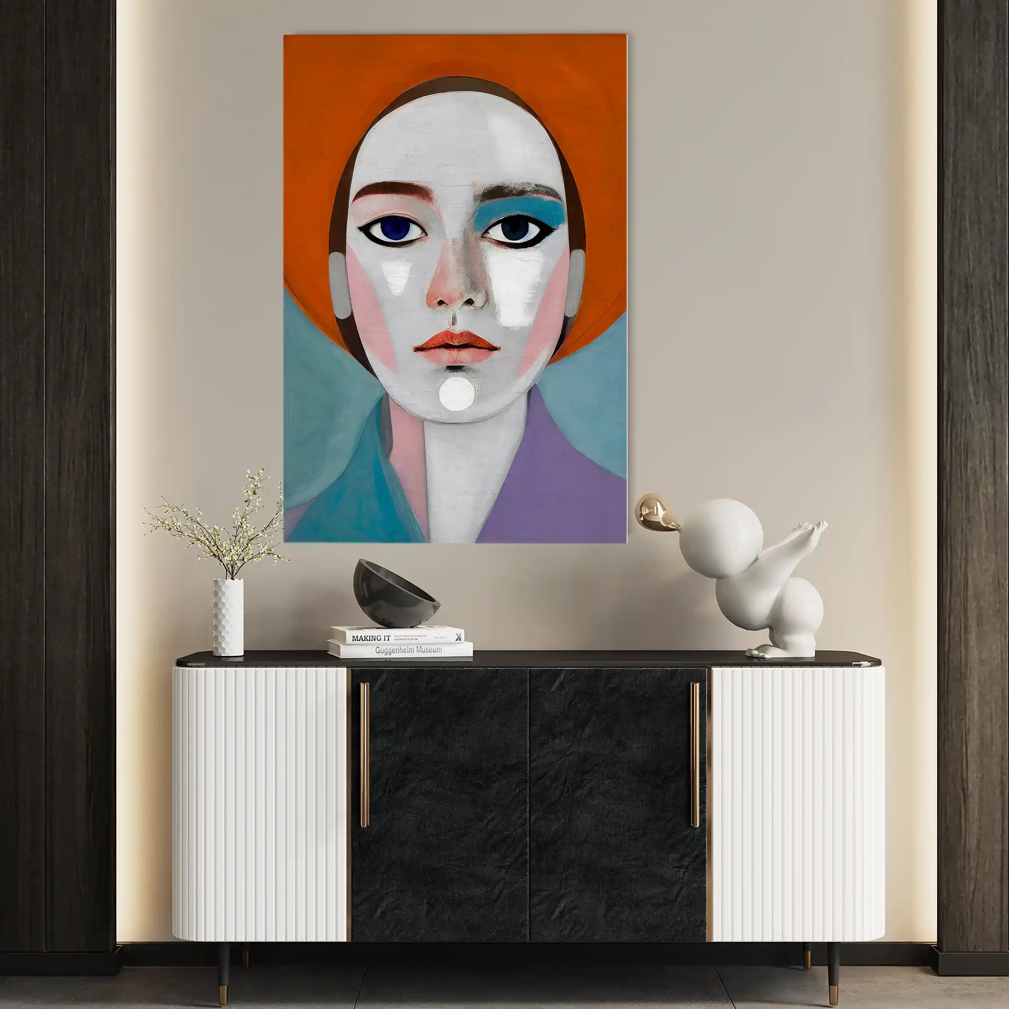 Portrait 018 Canvas Art 90 x 60 cm / Stretched on hidden frame
