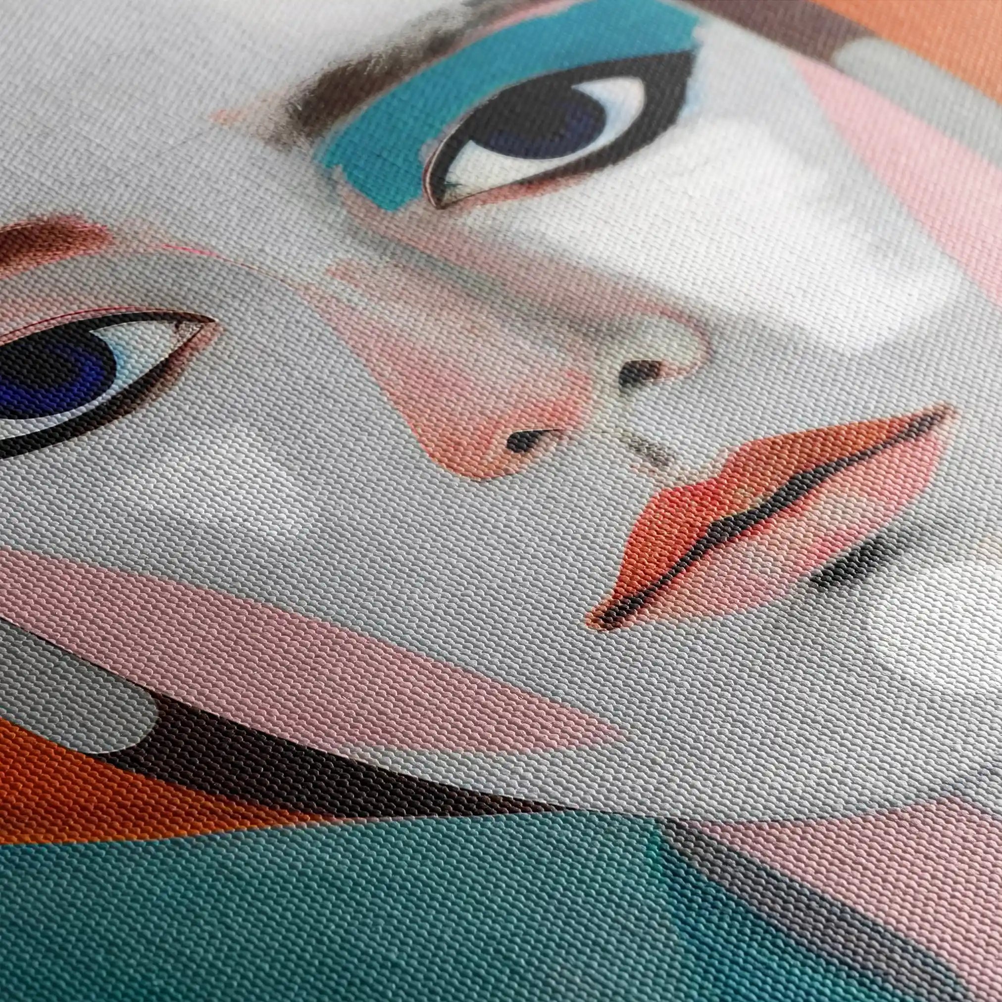 Portrait 018 Canvas Art 90 x 60 cm / Stretched on hidden frame